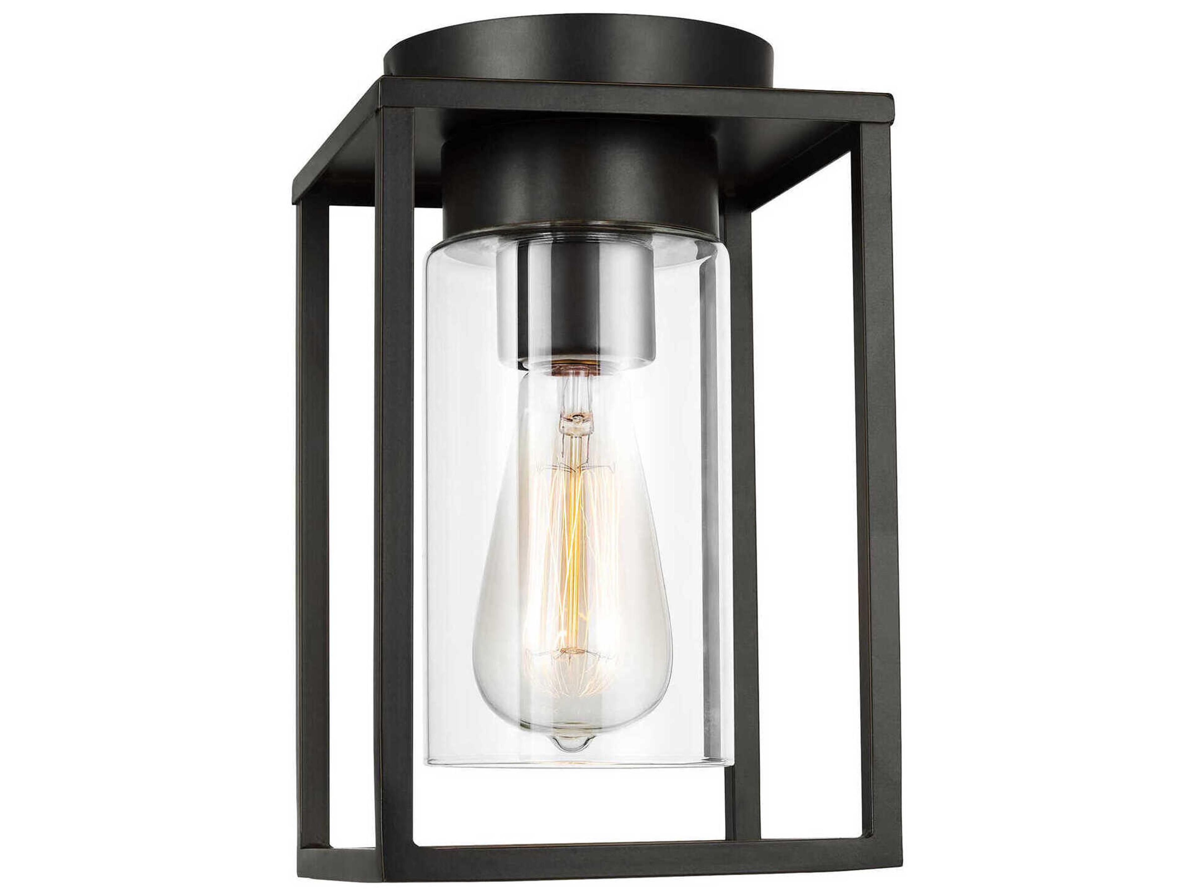 1-Light Outdoor Flush Mount Vado Antique Bronze