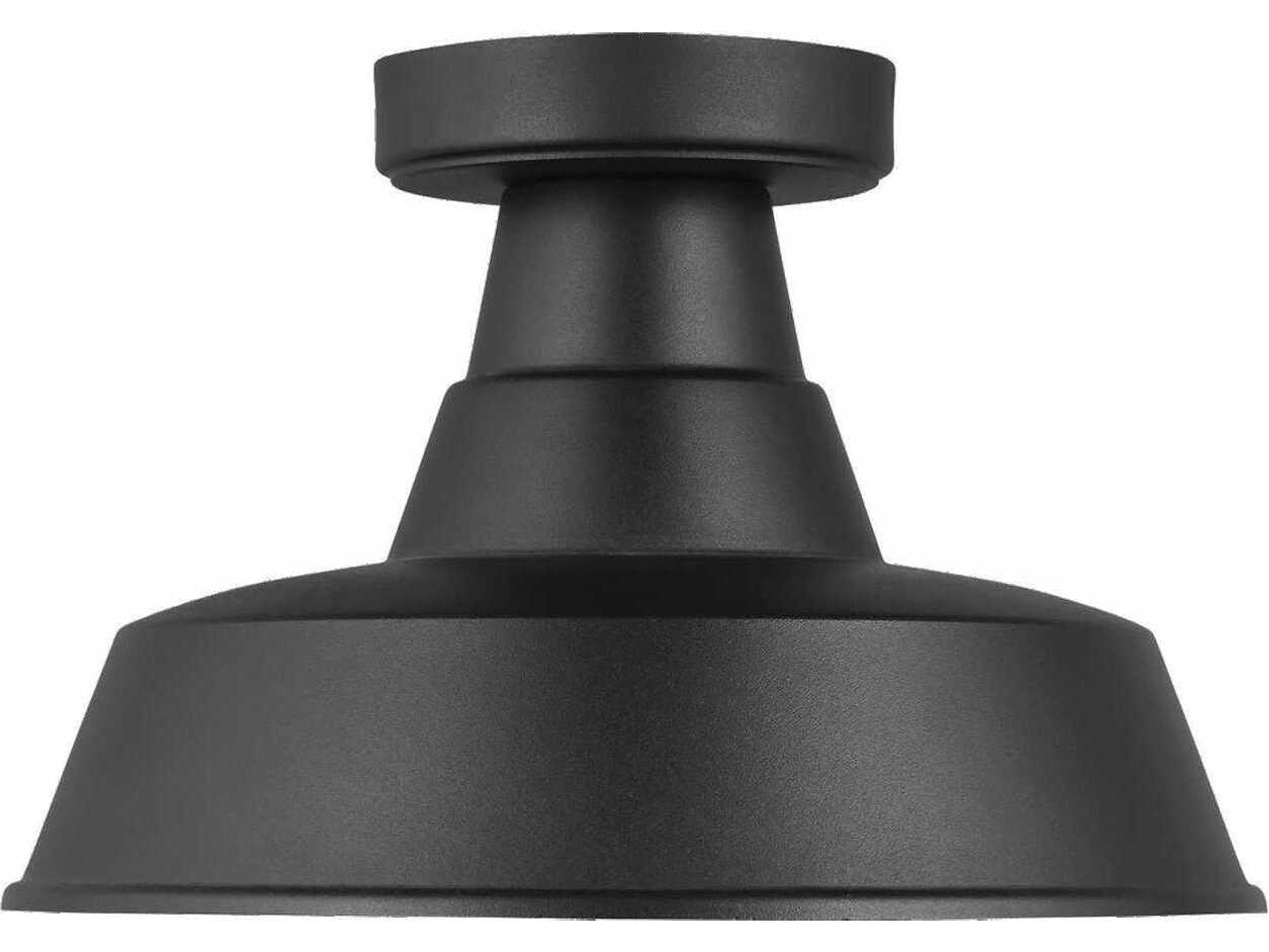 Barn Light Outdoor Flush Mount Ceiling Light Black