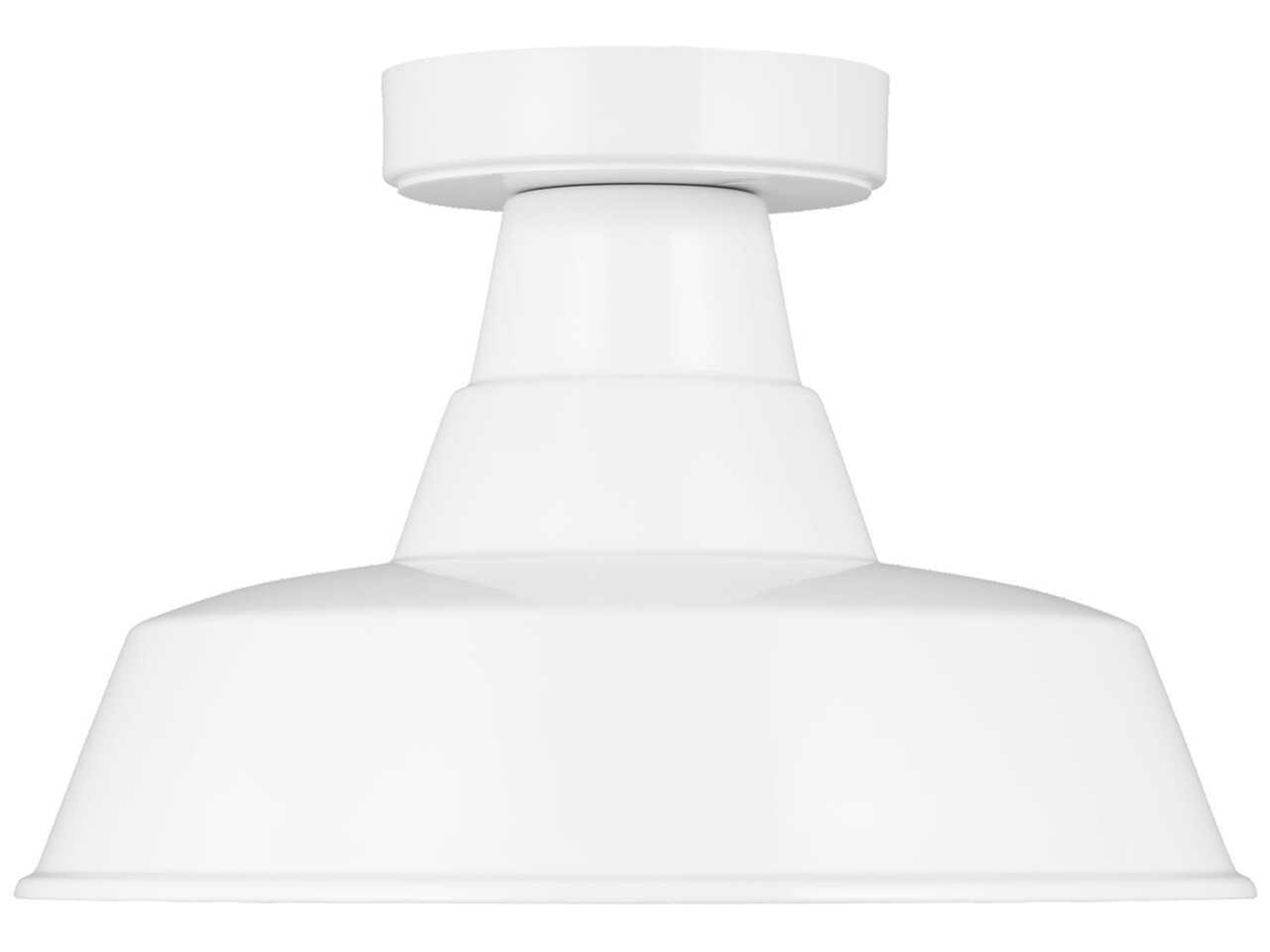 Barn Light Outdoor Flush Mount White