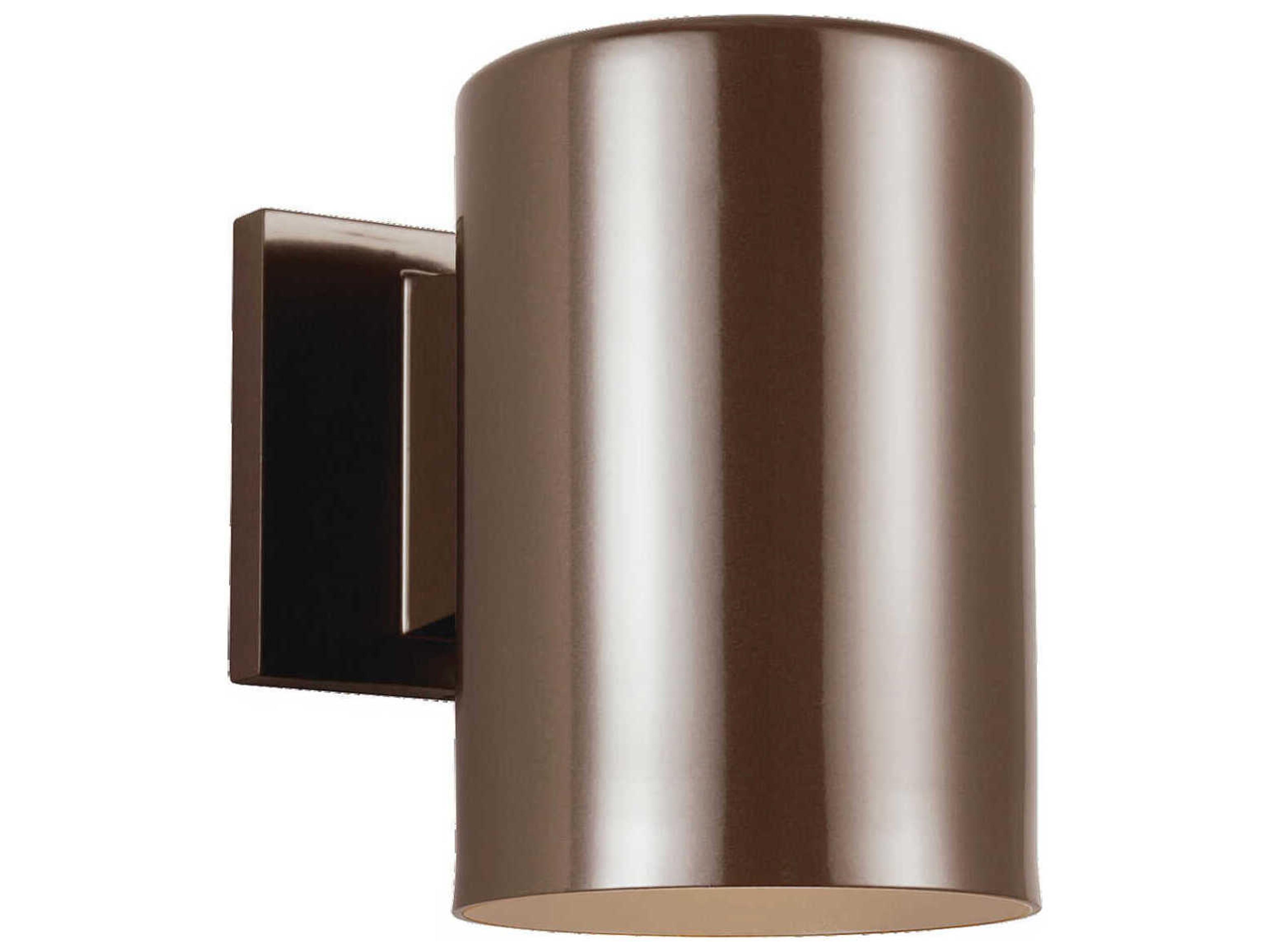 Outdoor Wall Lantern Cylinders Bronze 1 Light