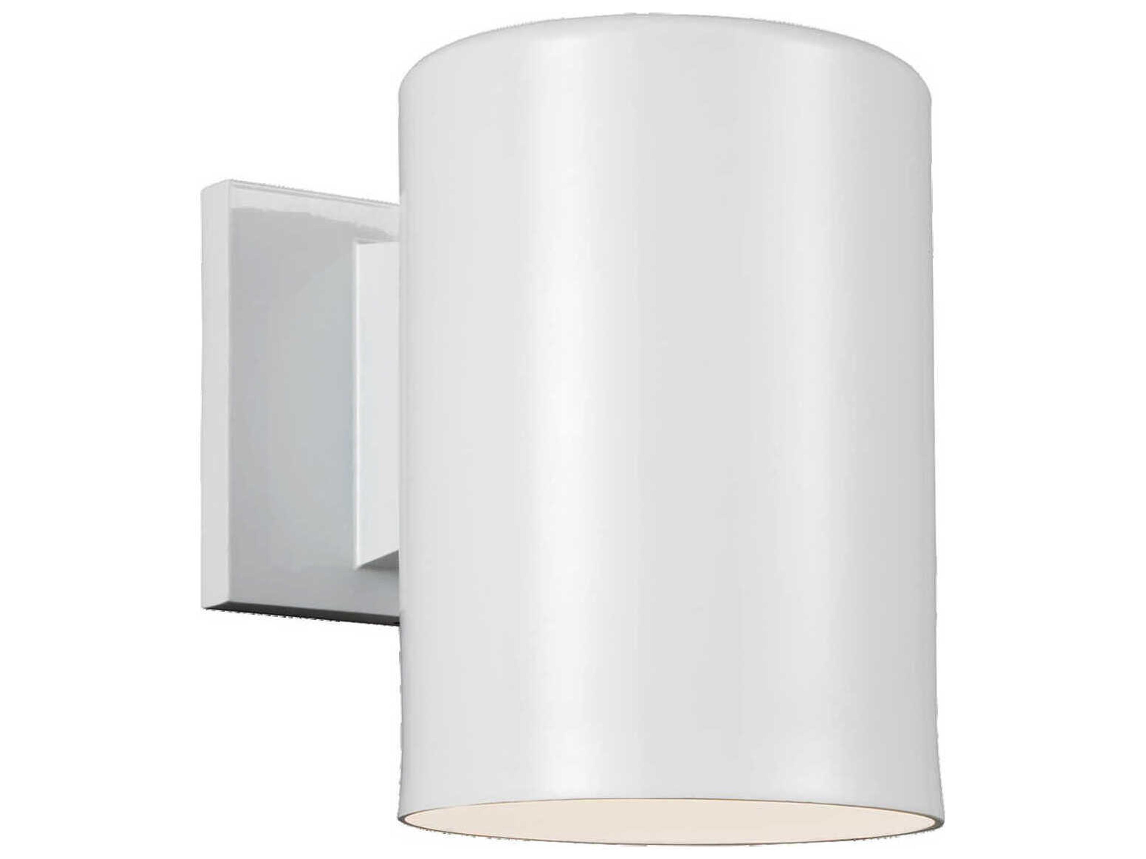 Outdoor Cylinders One Light Outdoor Wall Lantern Small White