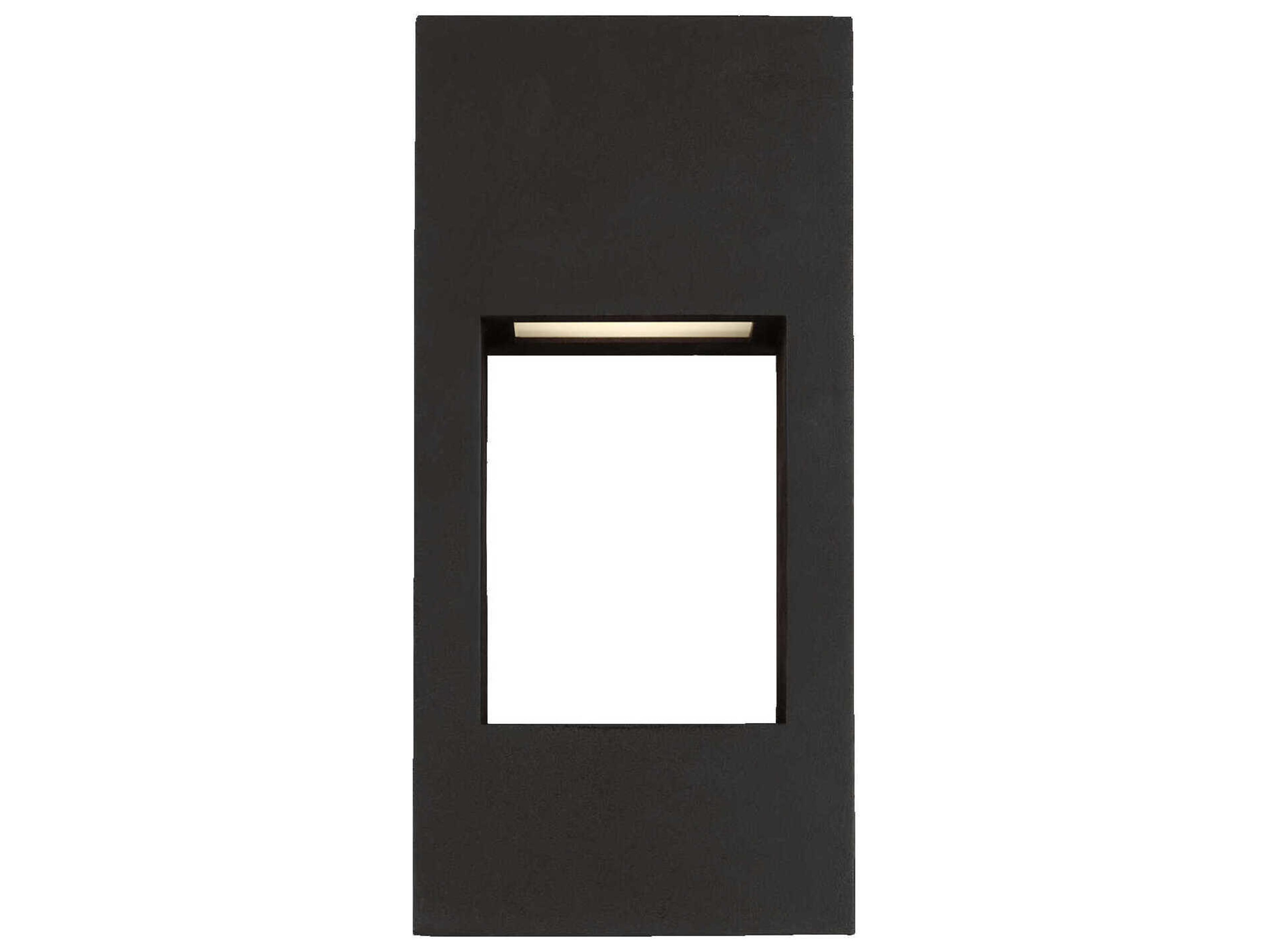 Testa Small LED Outdoor Wall Lantern Black