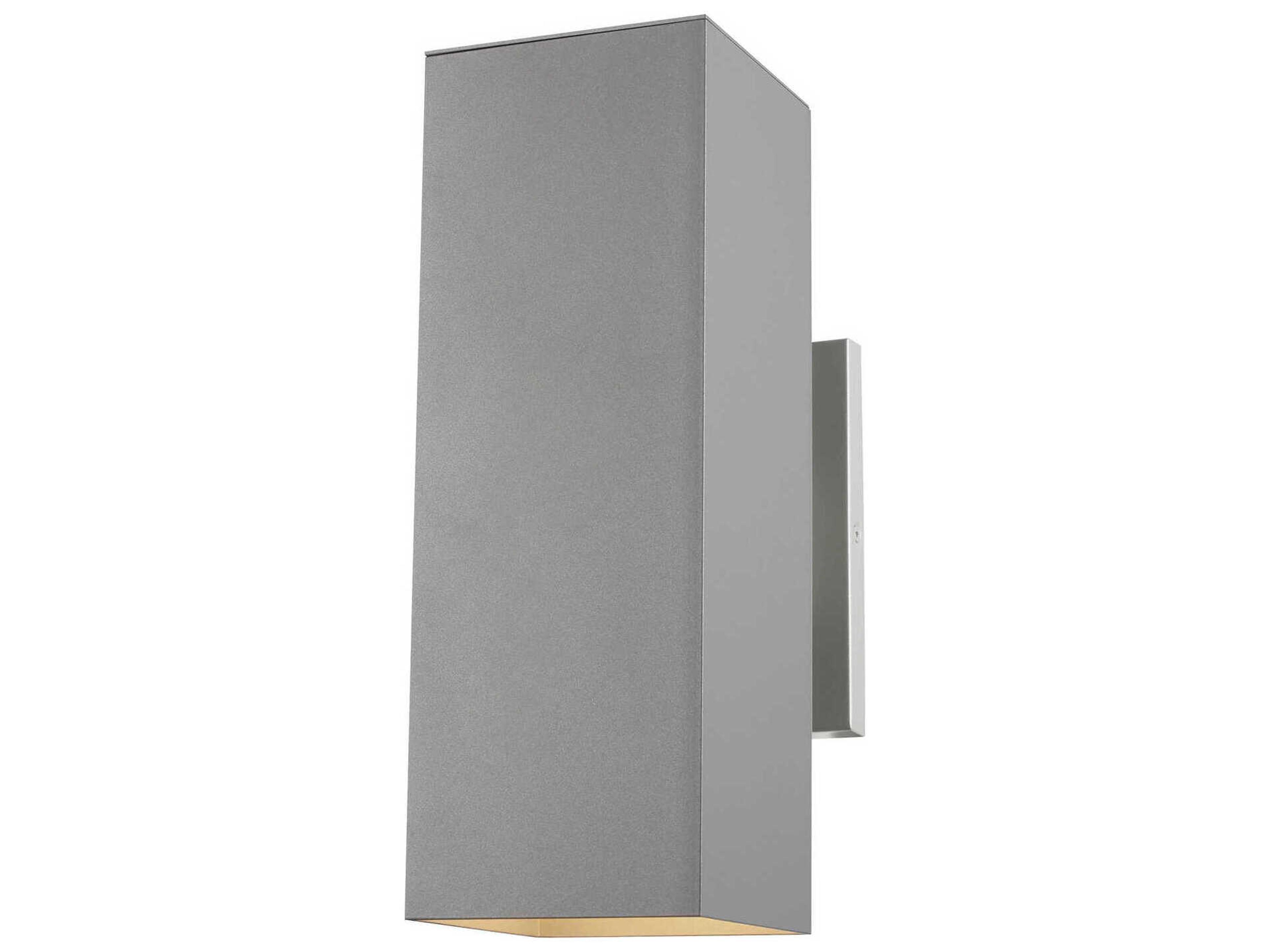 Outdoor Wall Lantern Pohl Painted Brushed Nickel Medium