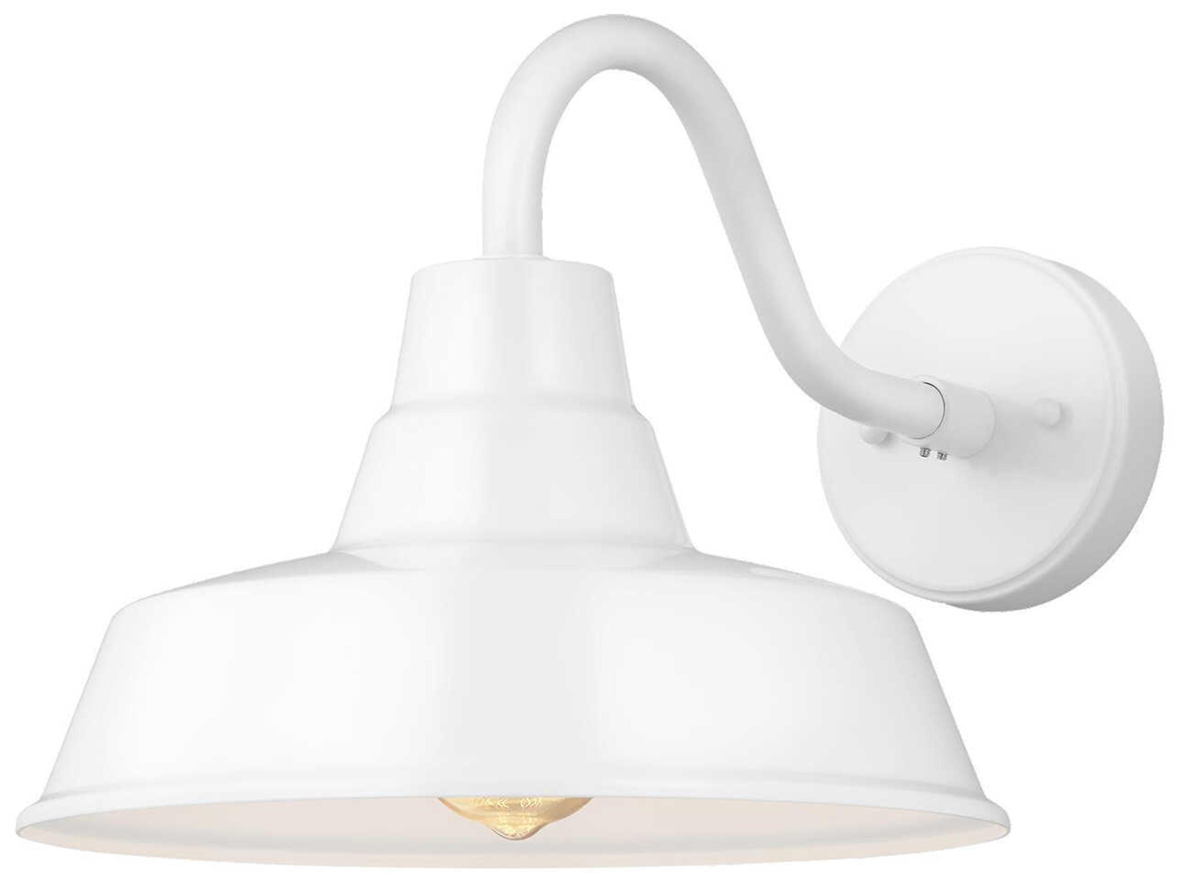 Outdoor Wall Lantern Barn Light Medium White