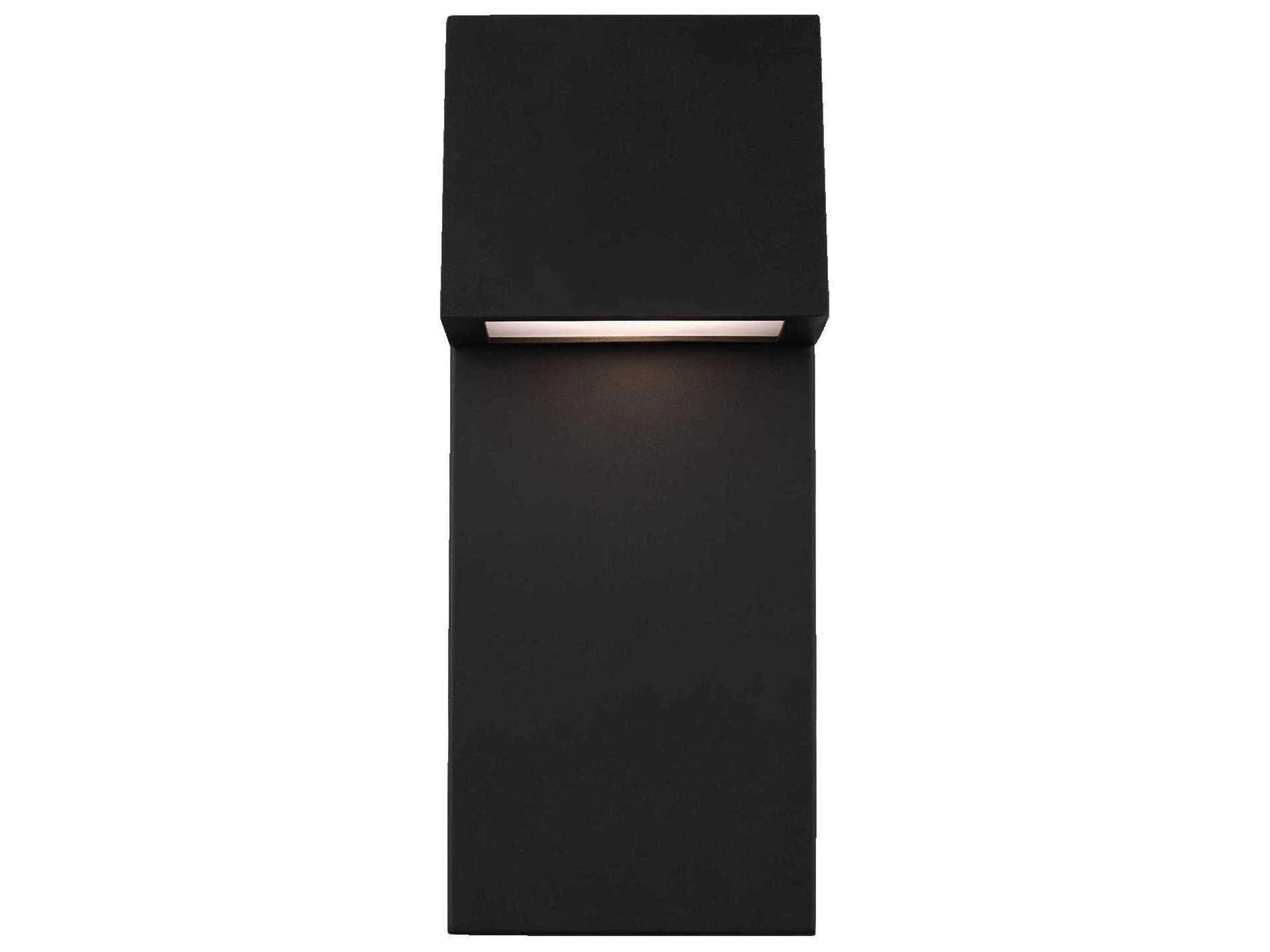 LED Outdoor Wall Lantern Rocha Medium Black
