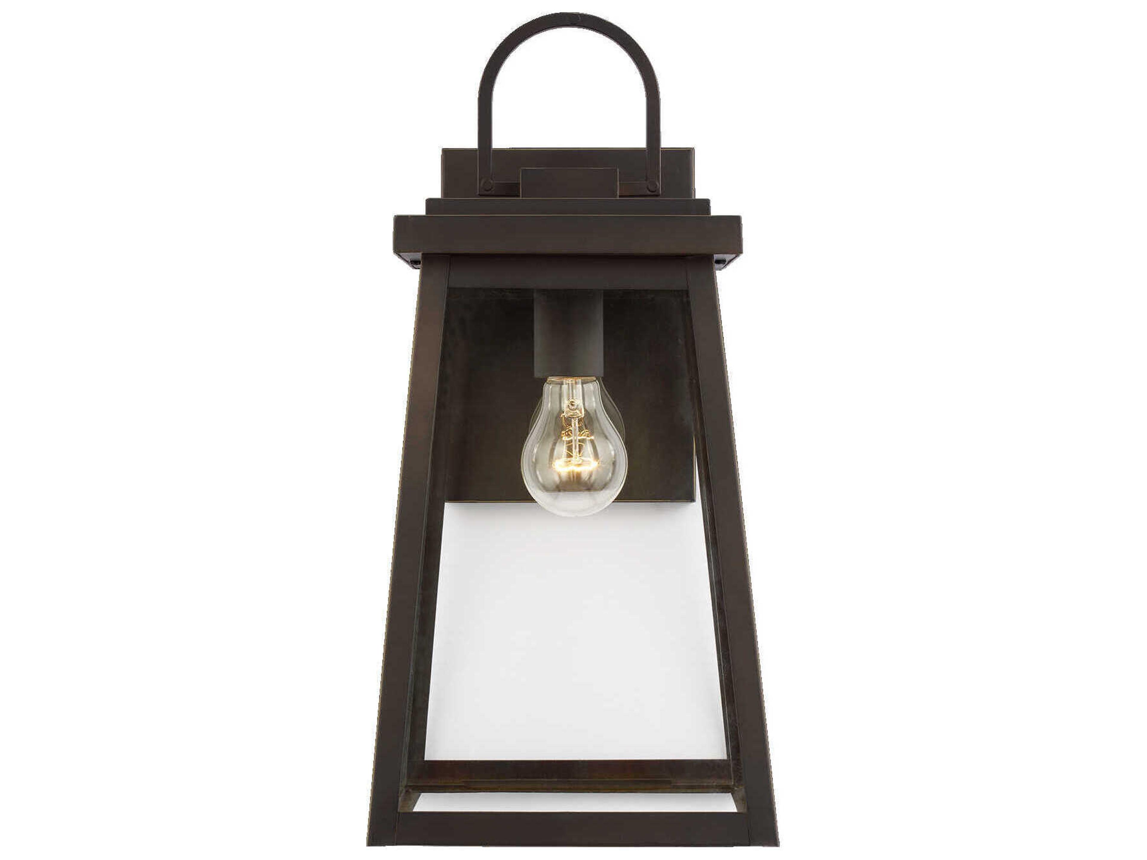 Founders Large Antique Bronze Outdoor Wall Lantern