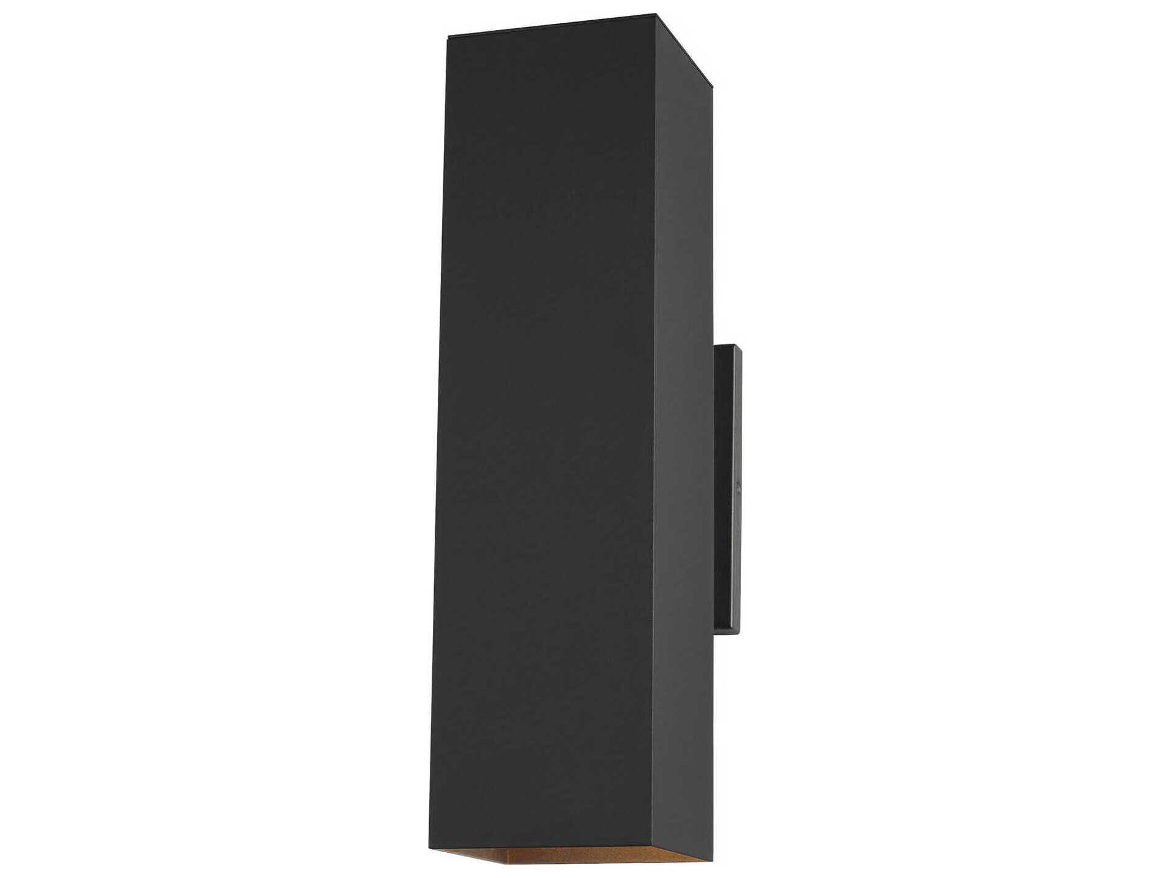 Pohl 2 Light Outdoor Wall Lantern Black Up Down Sconce