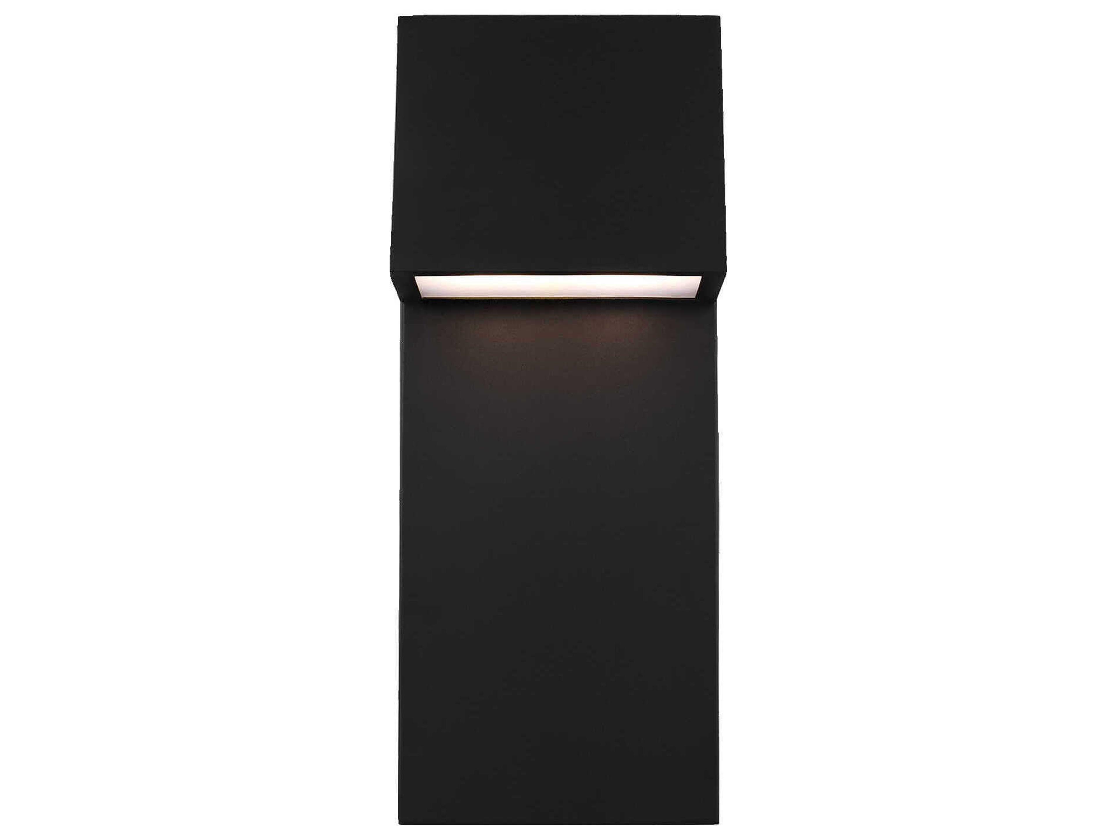 Rocha Extra Large LED Outdoor Wall Lantern Modern Black