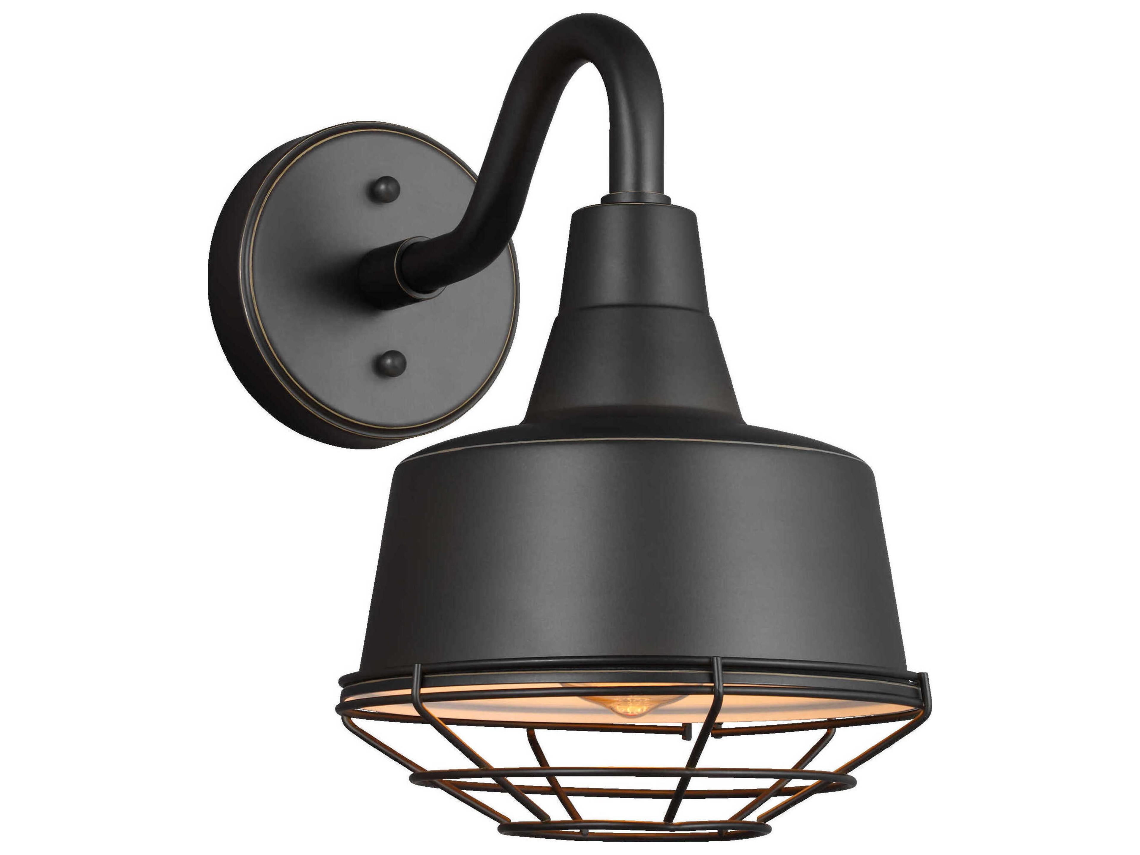 Barn Light Antique Bronze Small Outdoor Accessory Cage