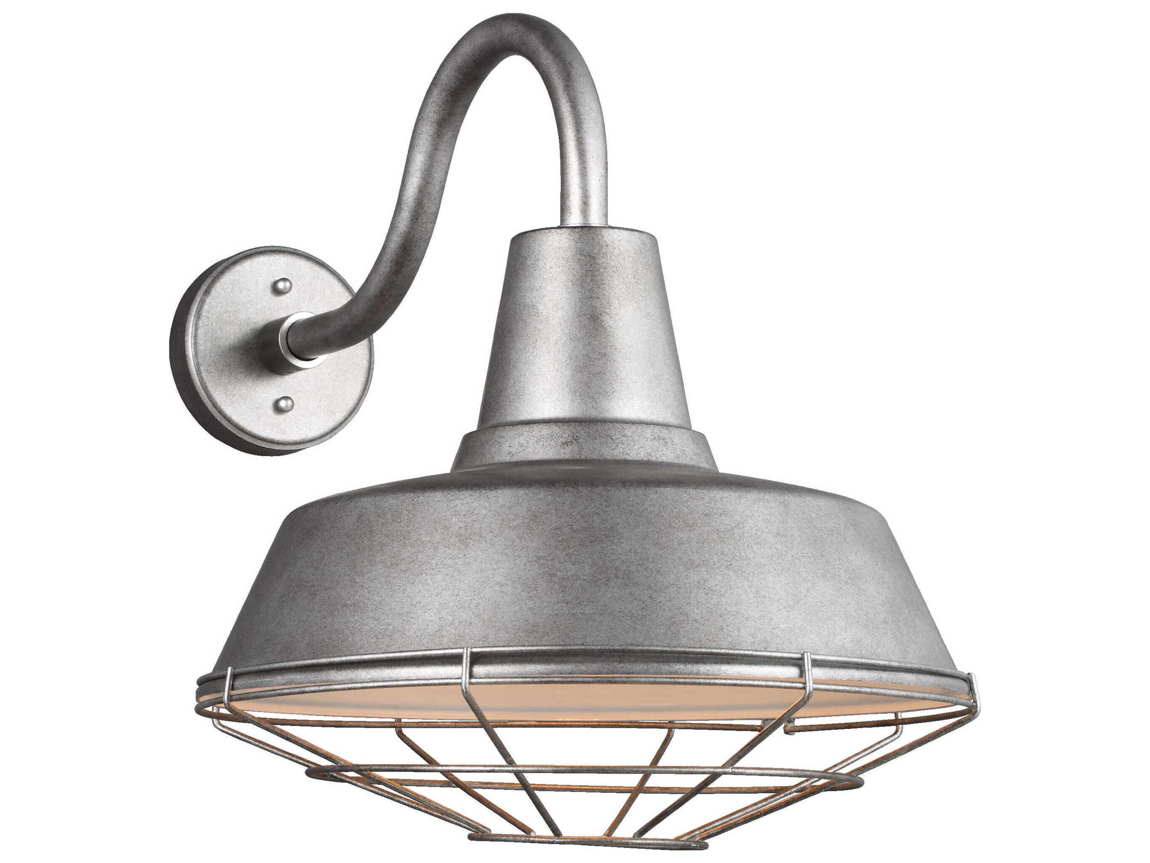 Barn Light Weathered Pewter 16-Inch Extra Large Cage