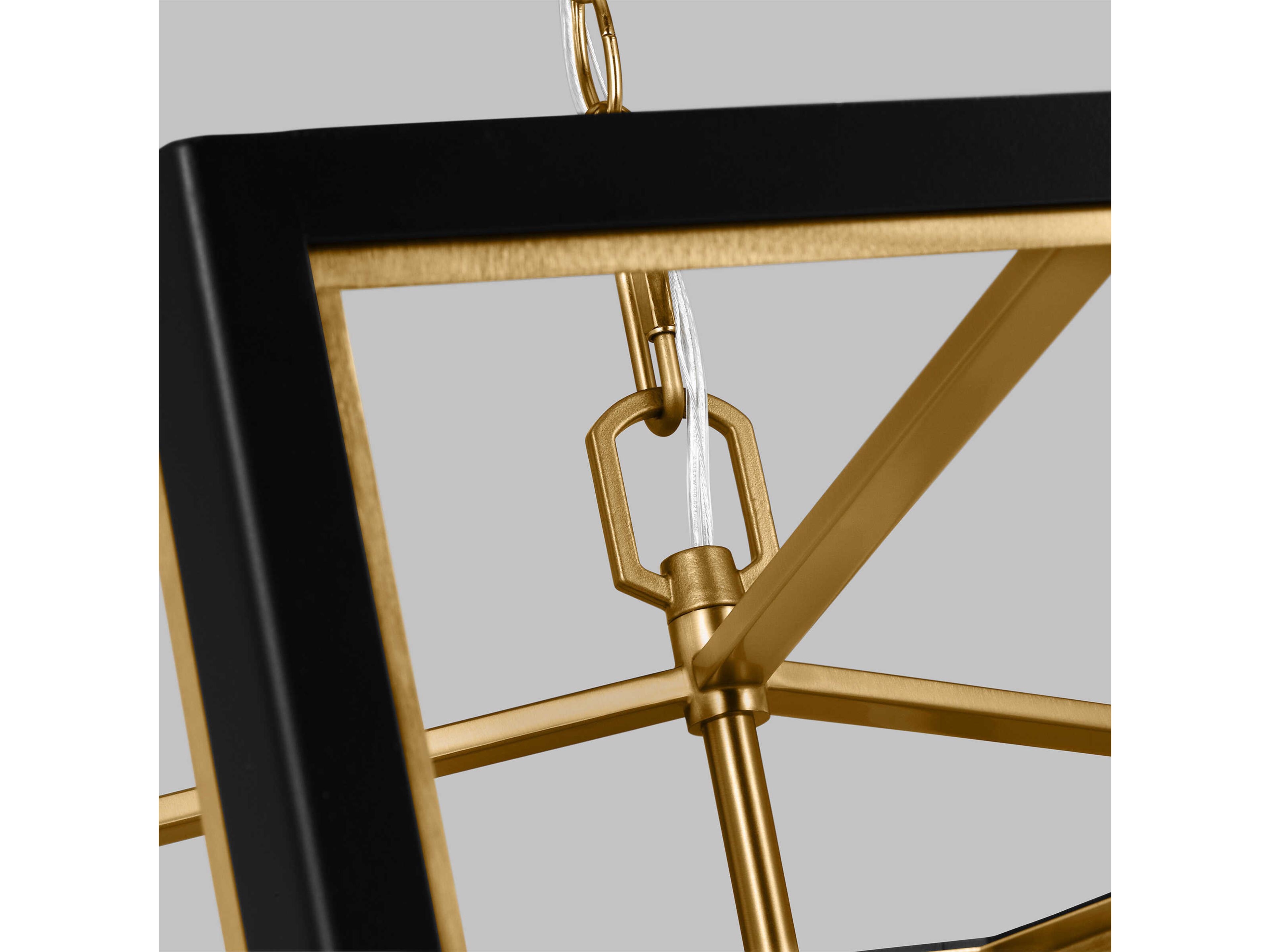 Visual Comfort Studio Curt 6-Light Midnight Black Lantern Chandelier