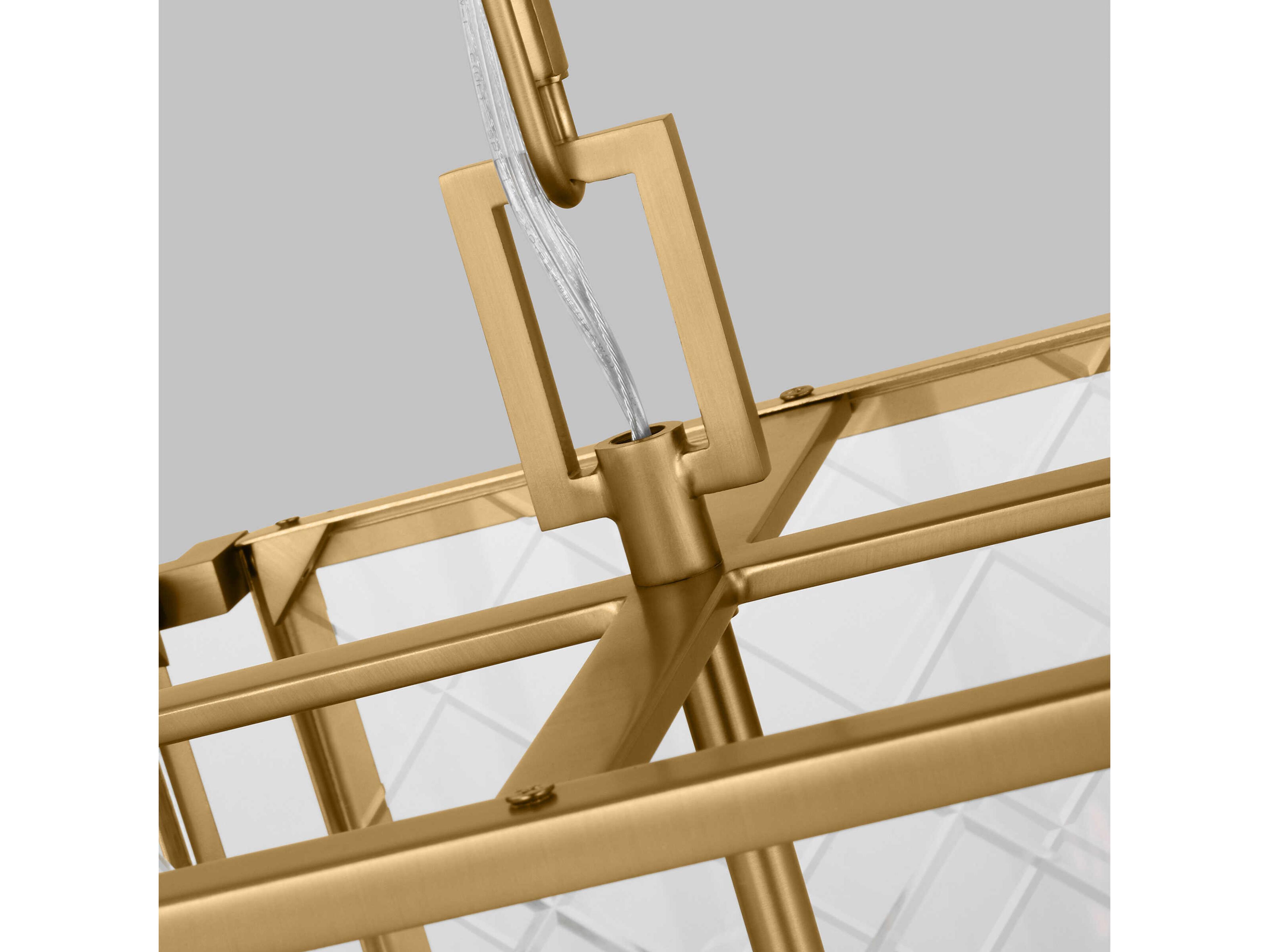 Visual Comfort Studio Erro 4-Light Burnished Brass Chandelier