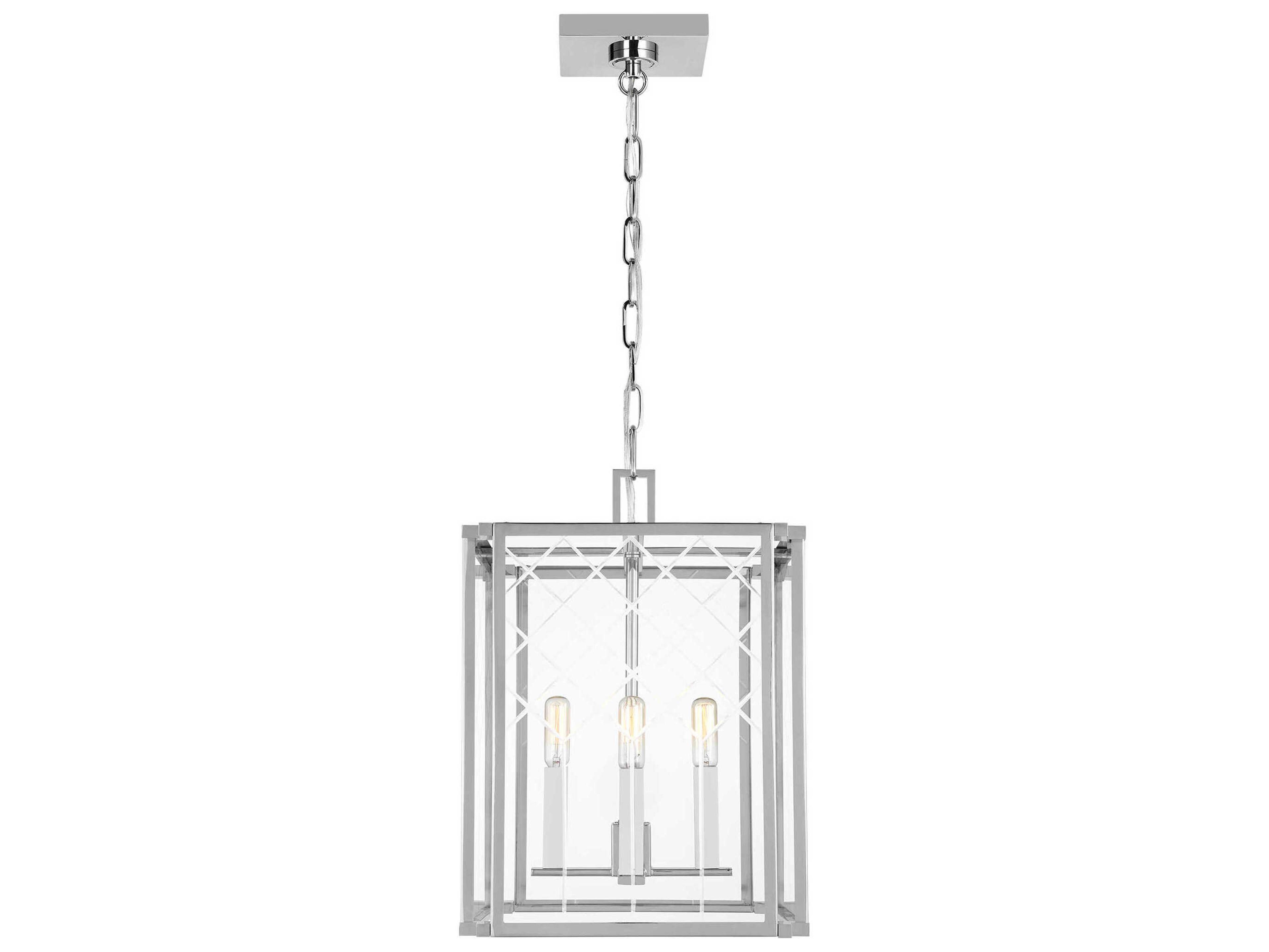 Visual Comfort Studio Erro 4-Light Polished Nickel Chandelier