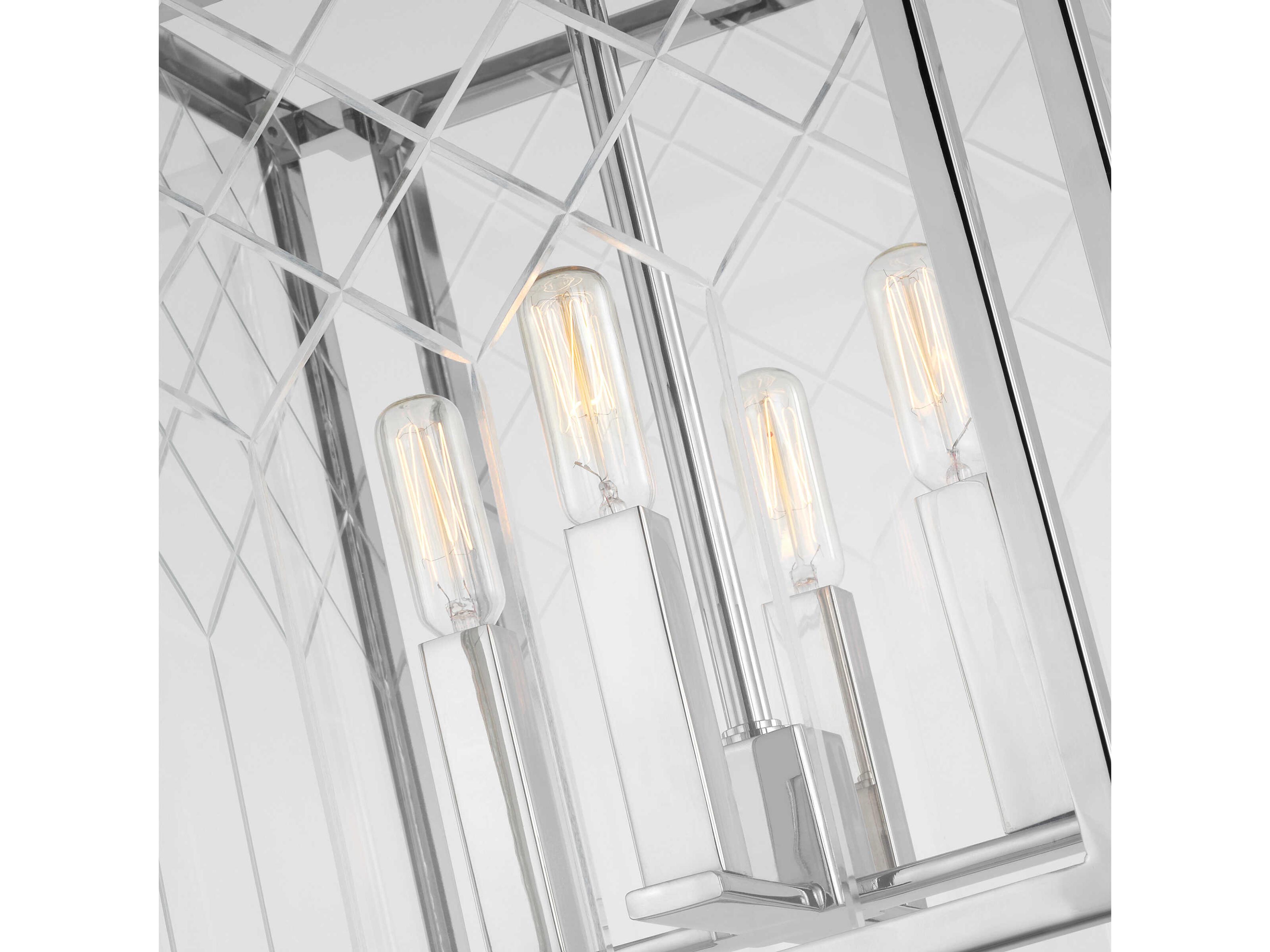 Visual Comfort Studio Erro 4-Light Polished Nickel Chandelier