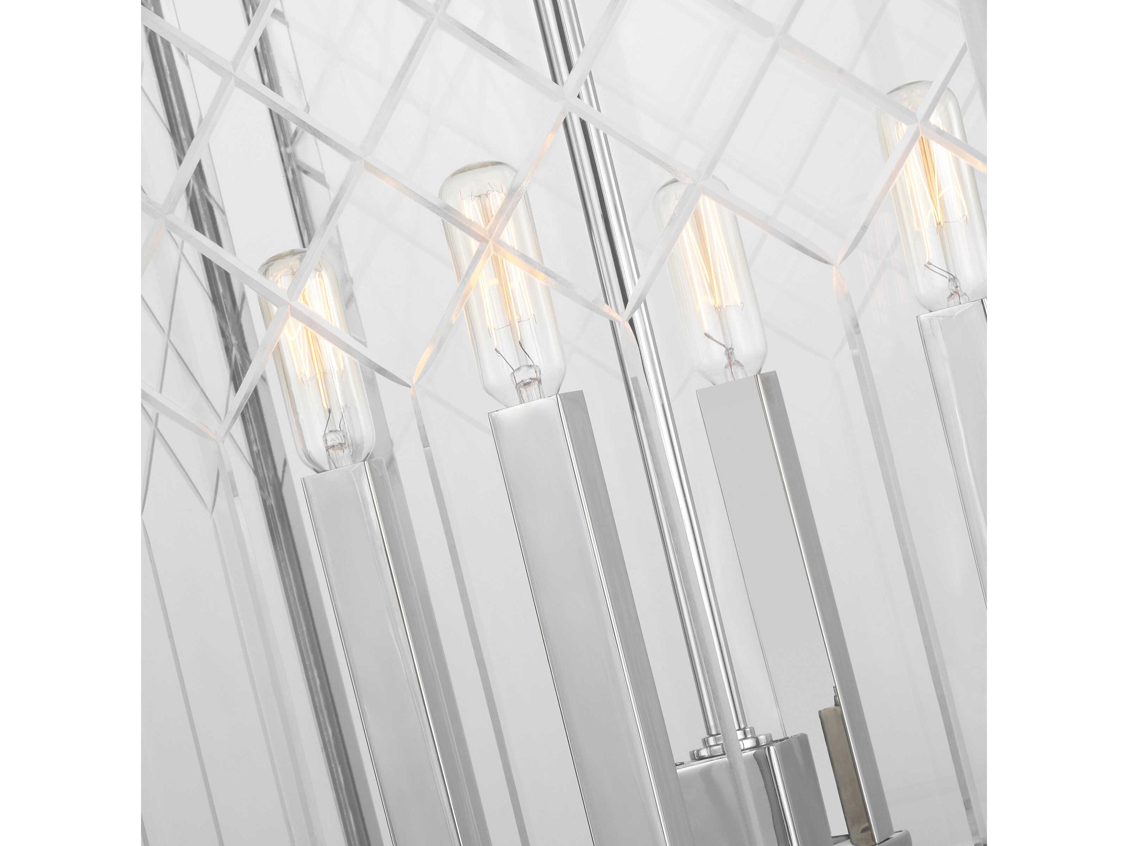 Visual Comfort Studio Erro 4-Light Polished Nickel Chandelier