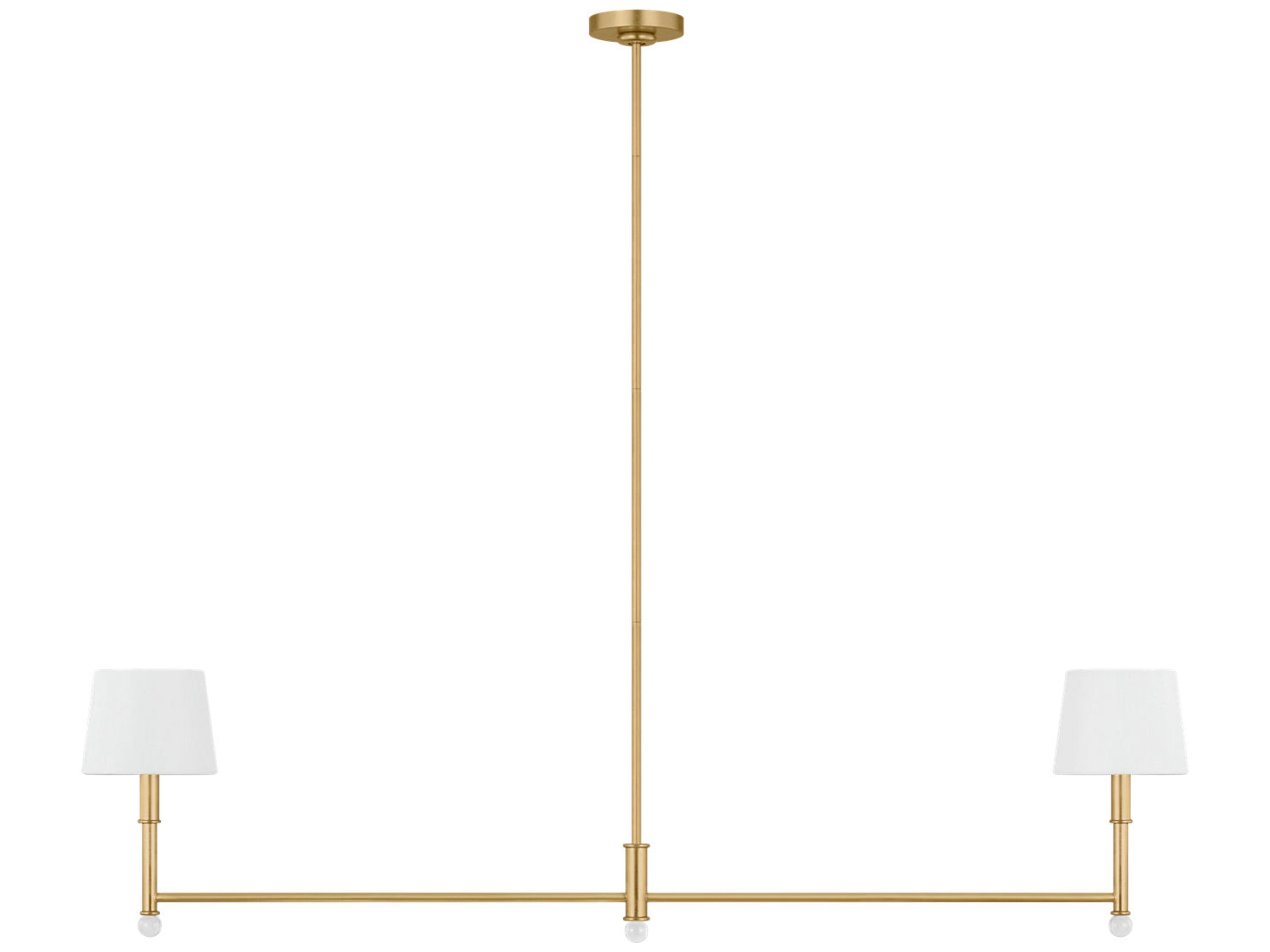 Greard 2-Light Gild Gold Linear Island Pendant