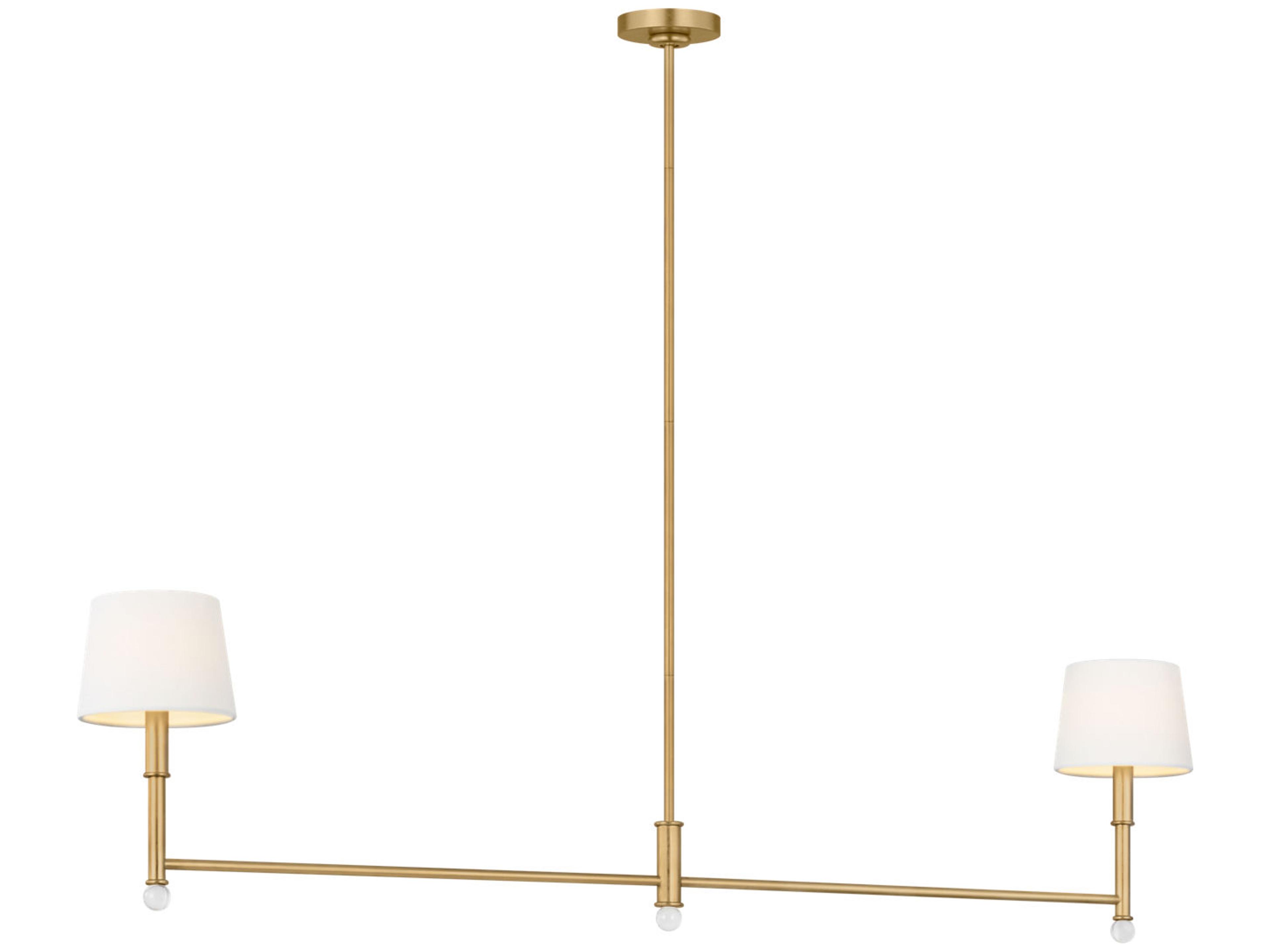 Visual Comfort Studio Greard 2-Light Gild Gold Linear Island Pendant