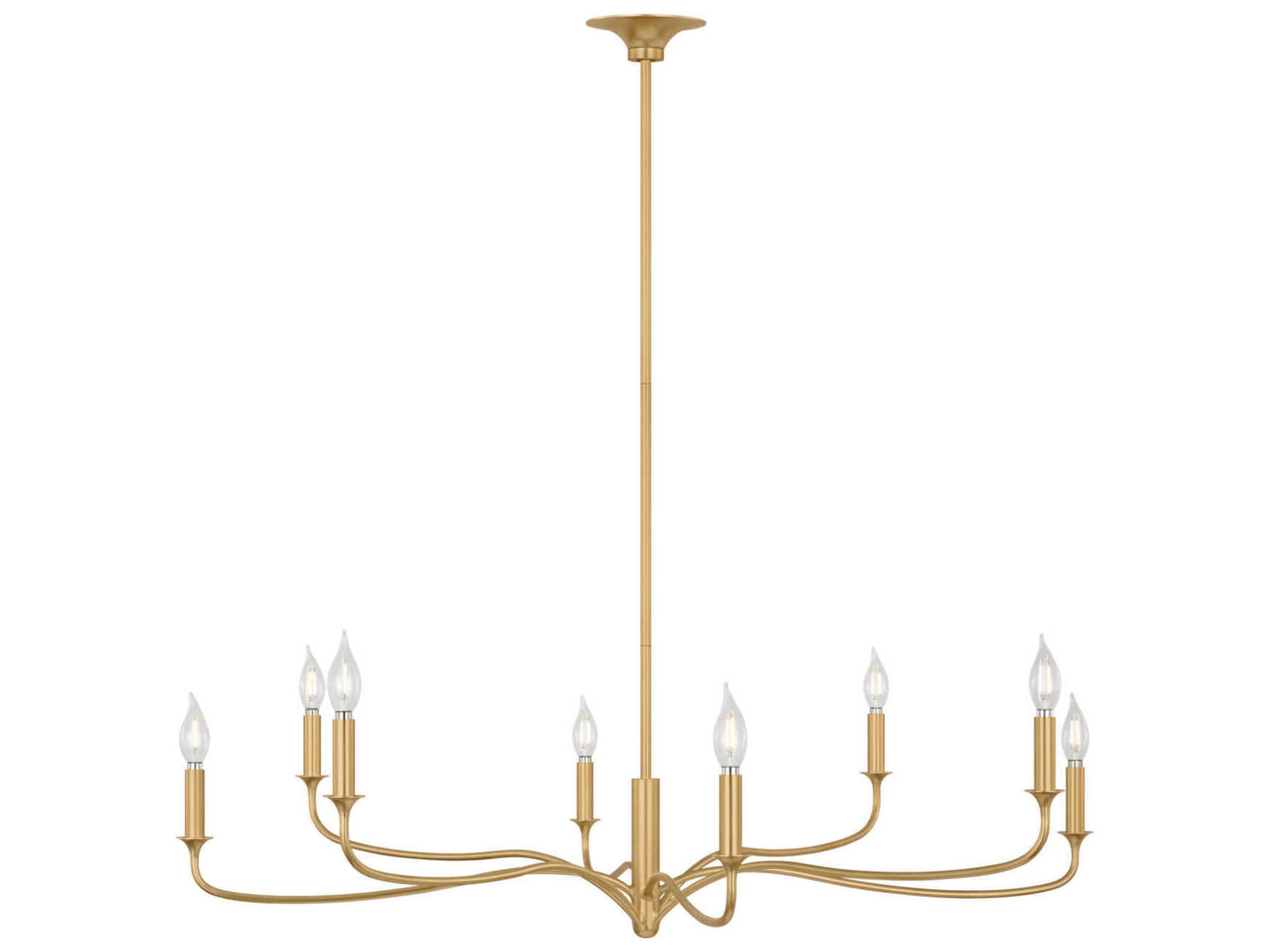 Chatsworth 8-Light Gild Gold Candelabra Chandelier