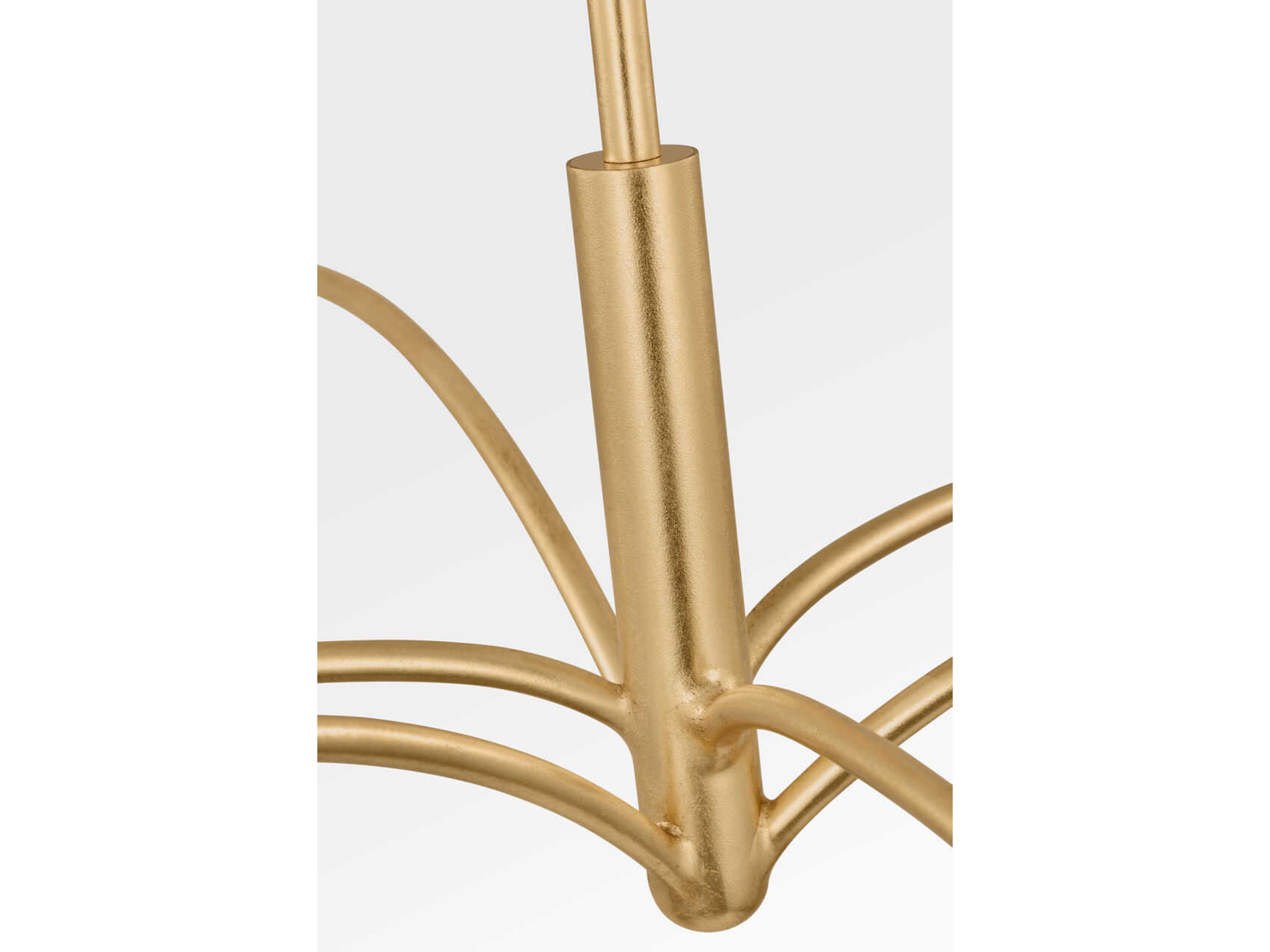 Visual Comfort Studio Chatsworth 6-Light Gild Gold Candelabra Chandelier