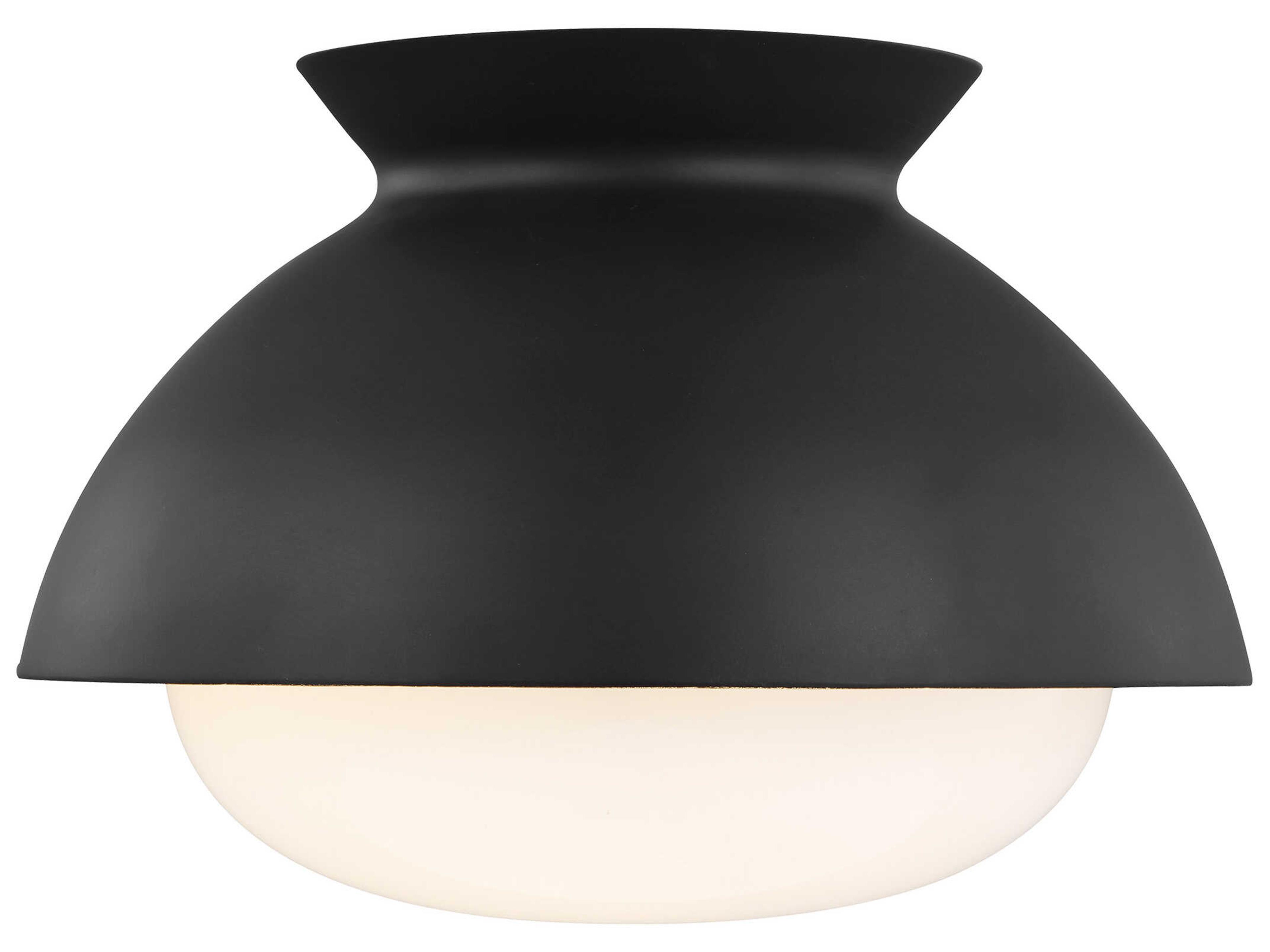 Lucerne 1-Light Midnight Black Flush Mount Ceiling Light