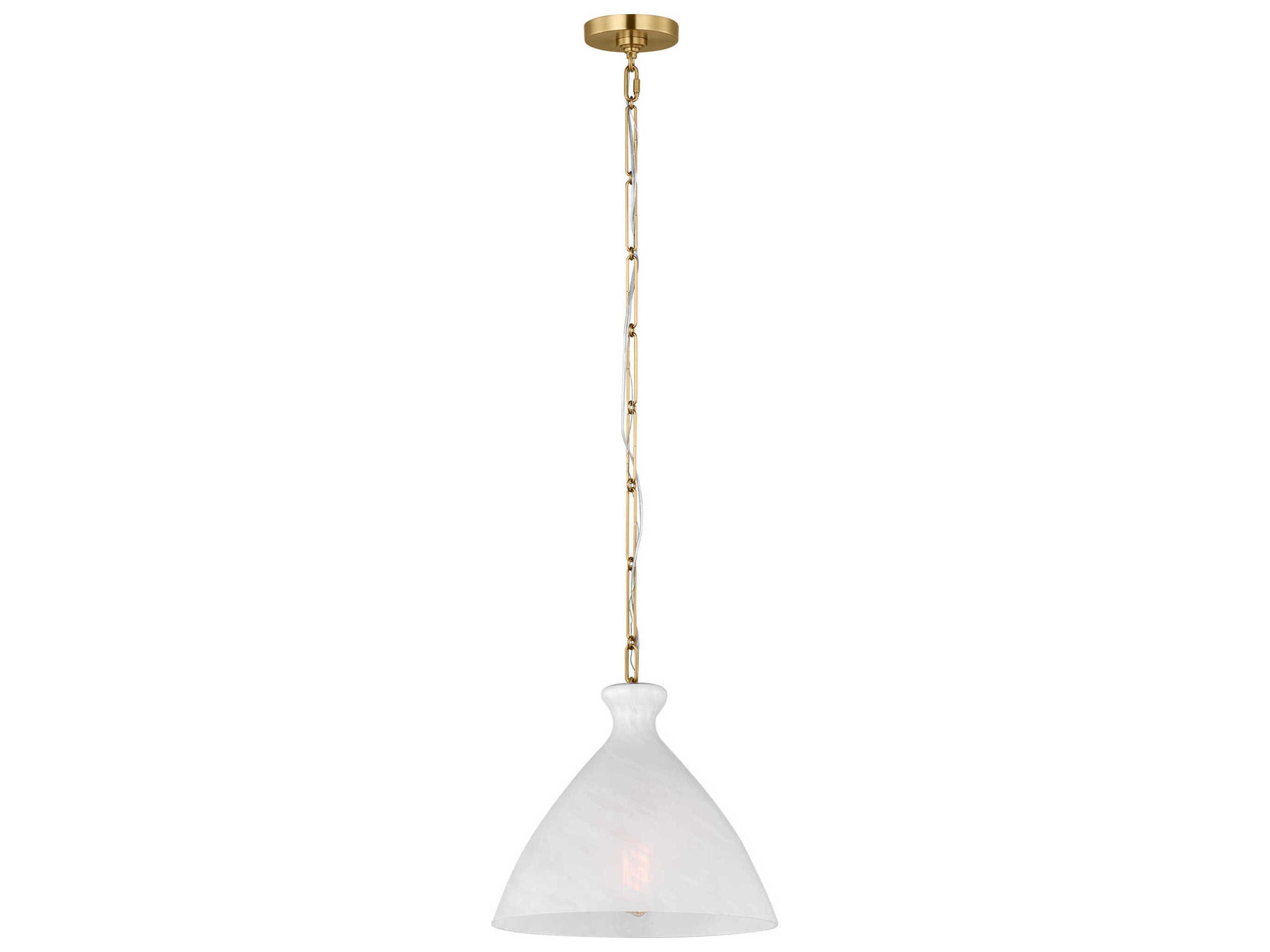 Athena 1-Light Burnished Brass Mini Pendant