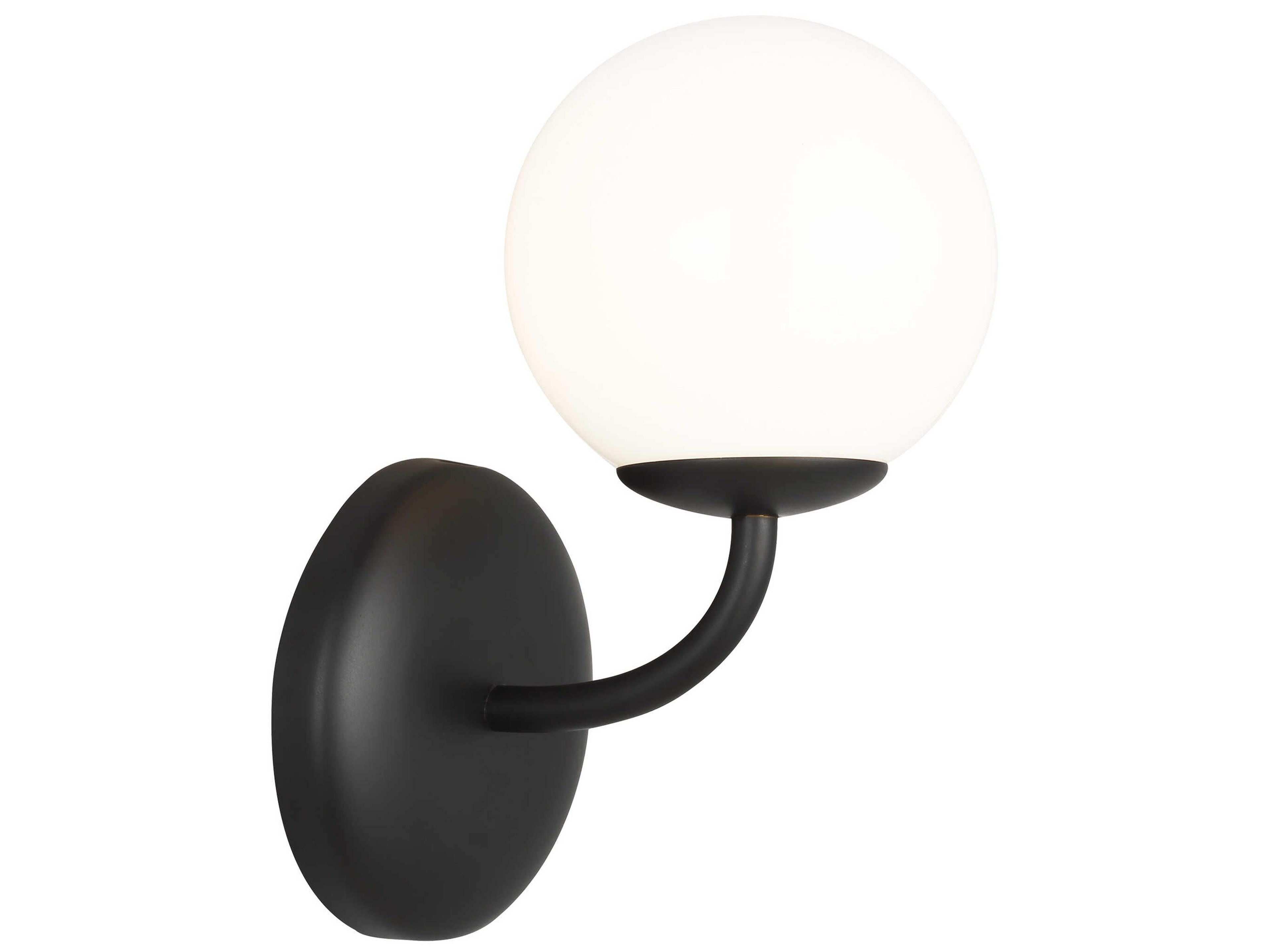 Galassia 1-Light Vanity Wall Sconce Midnight Black