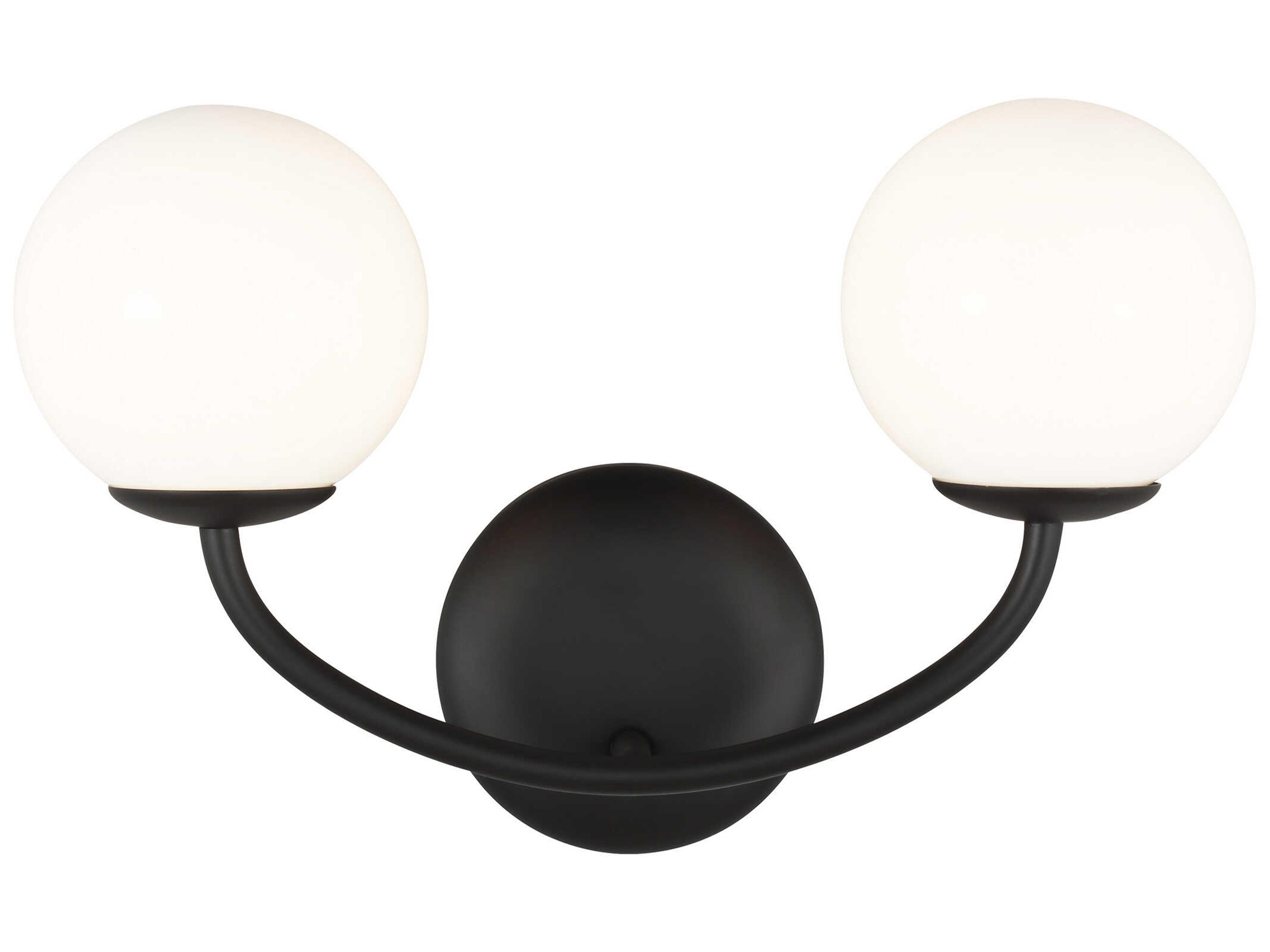 Visual Comfort Studio Galassia 2-Light Midnight Black Vanity Light