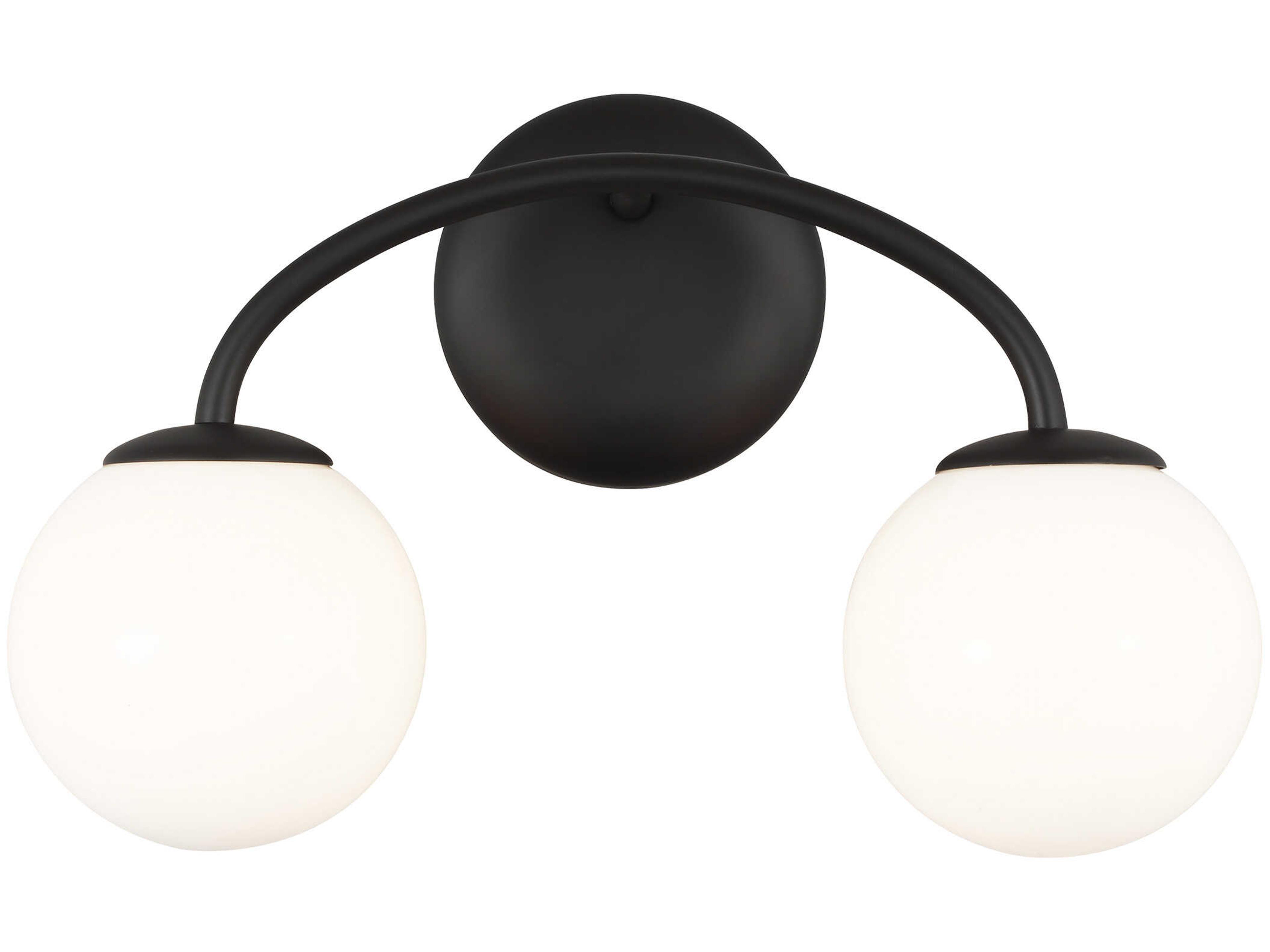 Visual Comfort Studio Galassia 2-Light Midnight Black Vanity Light