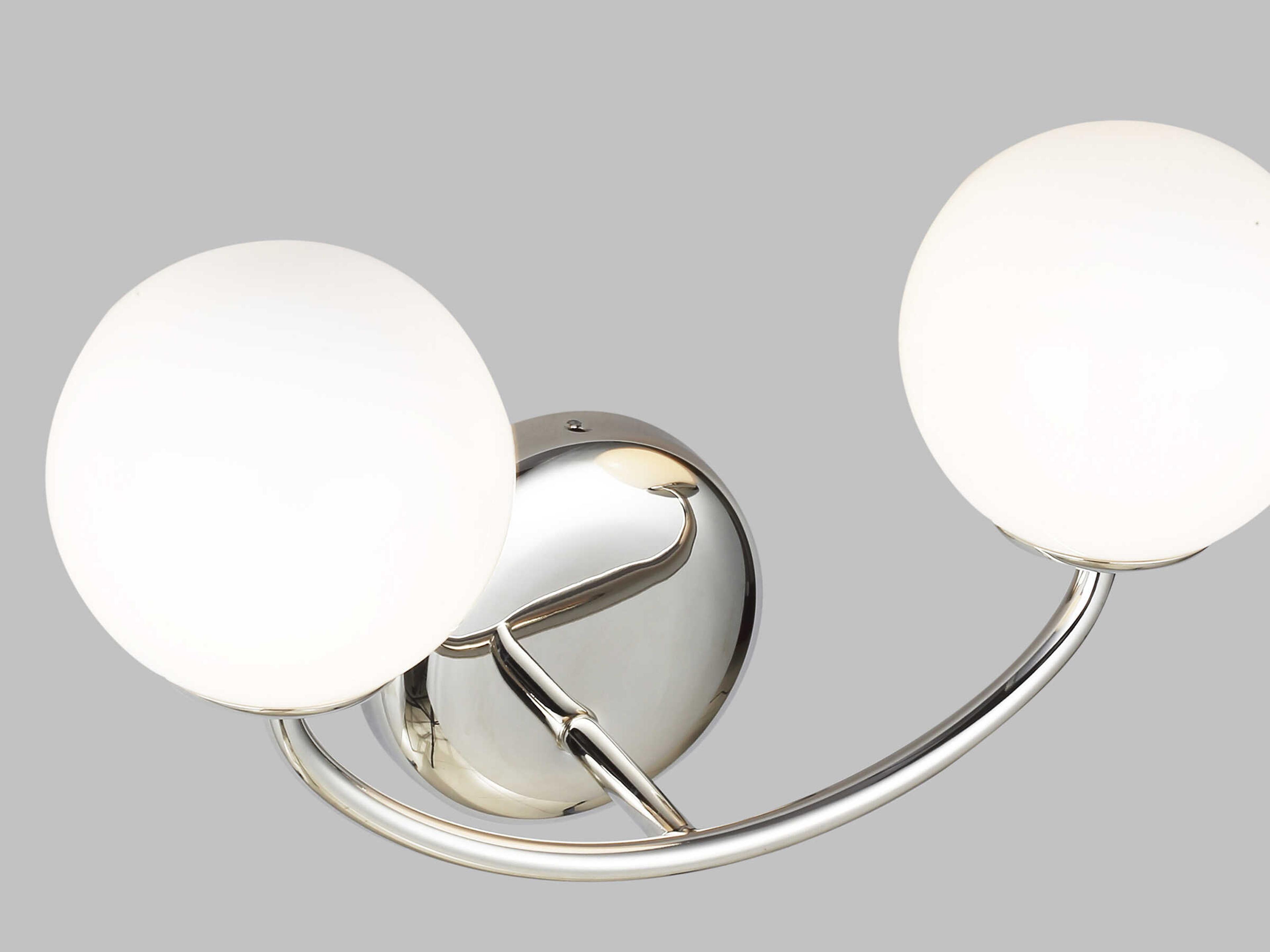 Visual Comfort Studio Galassia 2-Light Polished Nickel Vanity Light