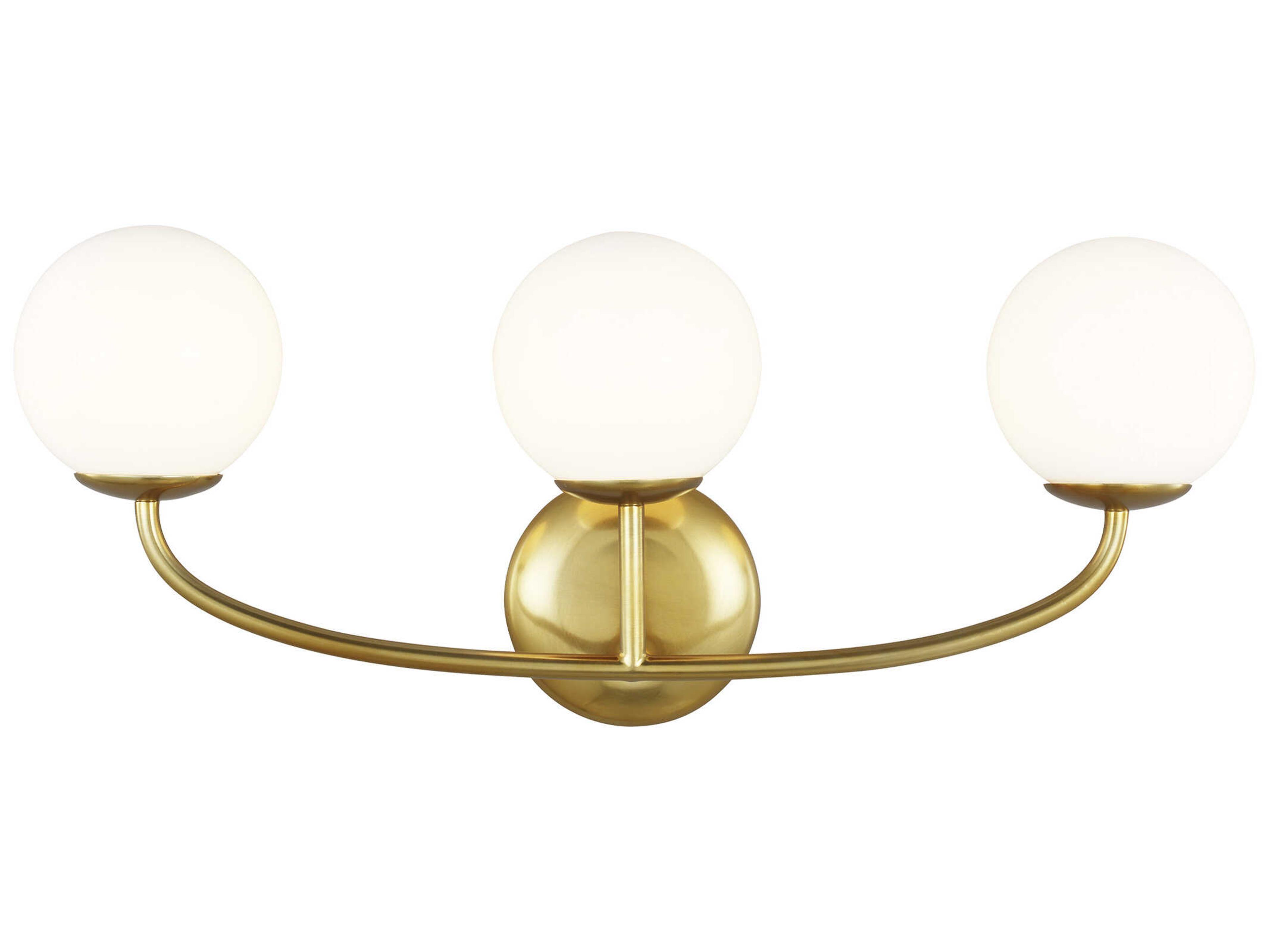 Visual Comfort Studio Galassia 3-Light Burnished Brass Vanity Light