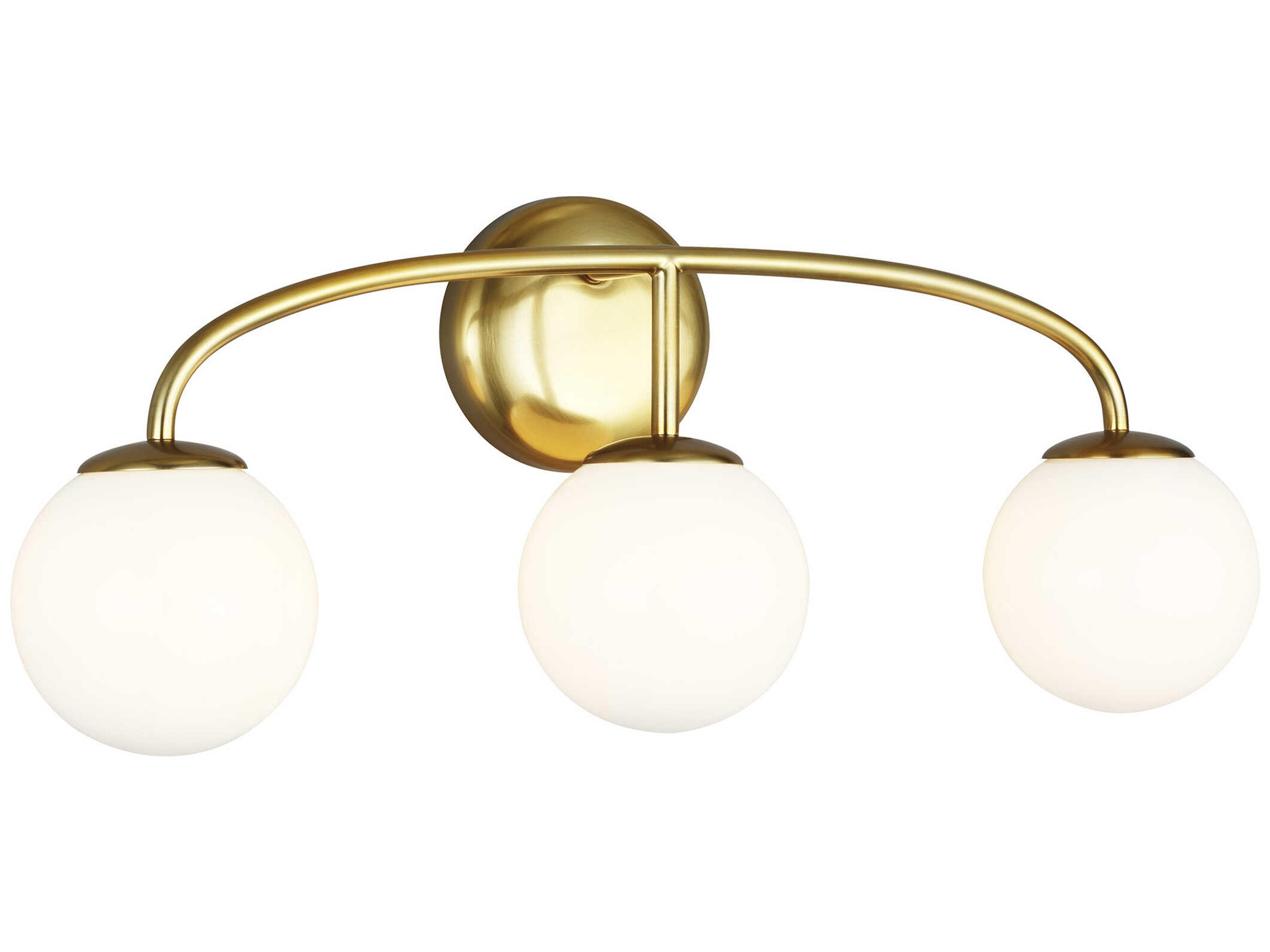 Visual Comfort Studio Galassia 3-Light Burnished Brass Vanity Light