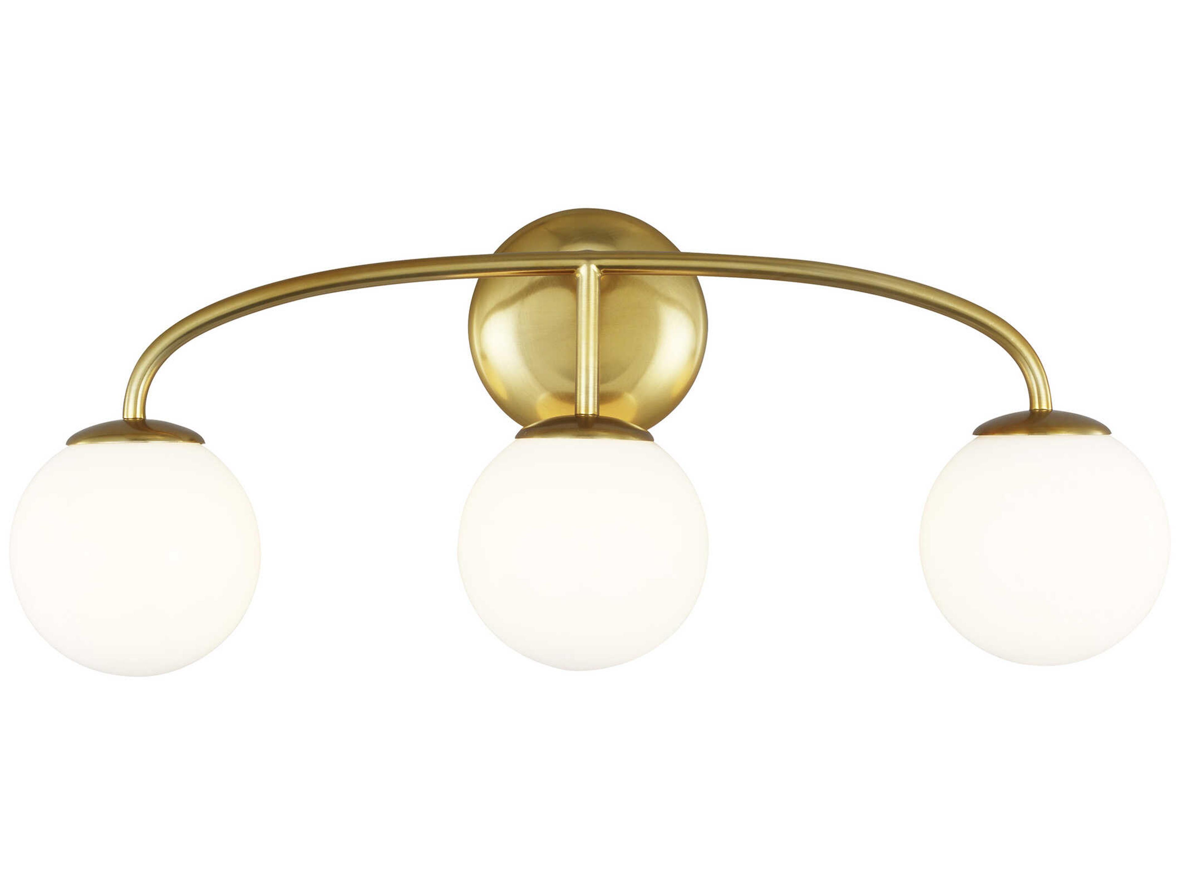 Visual Comfort Studio Galassia 3-Light Burnished Brass Vanity Light