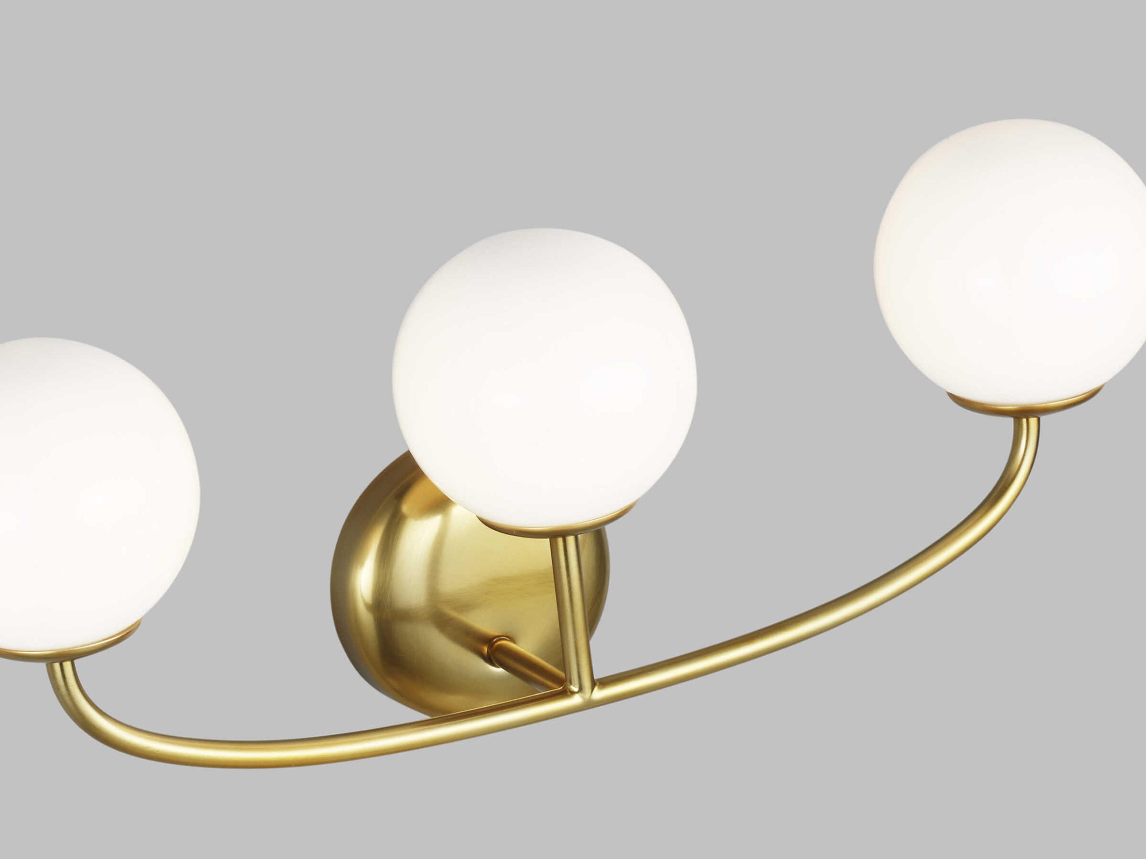 Visual Comfort Studio Galassia 3-Light Burnished Brass Vanity Light