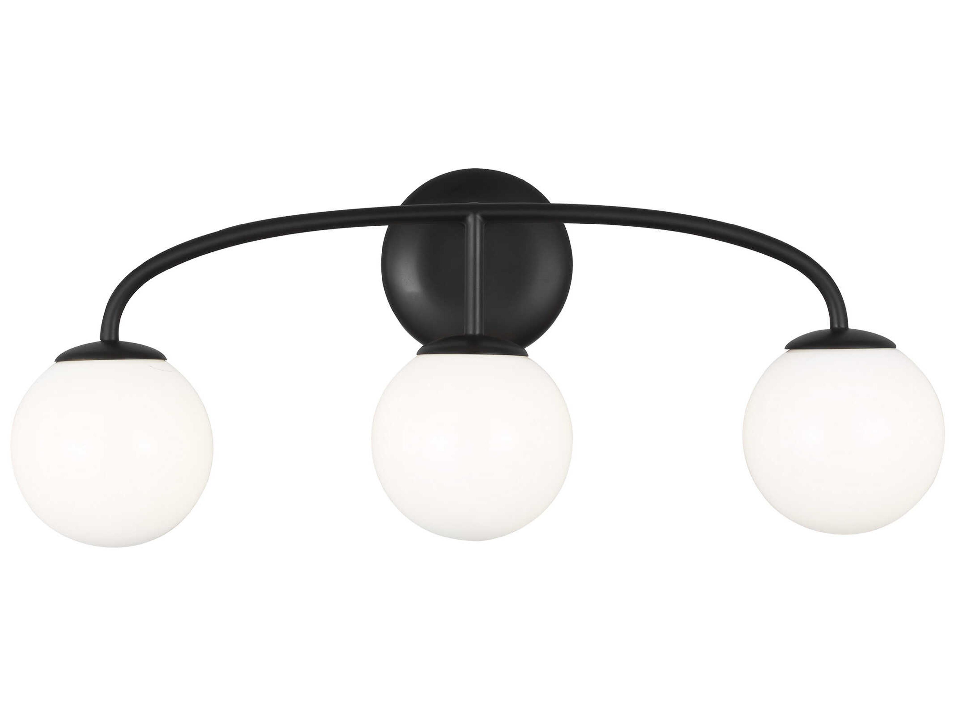 Visual Comfort Studio Galassia 3-Light Midnight Black Vanity Light