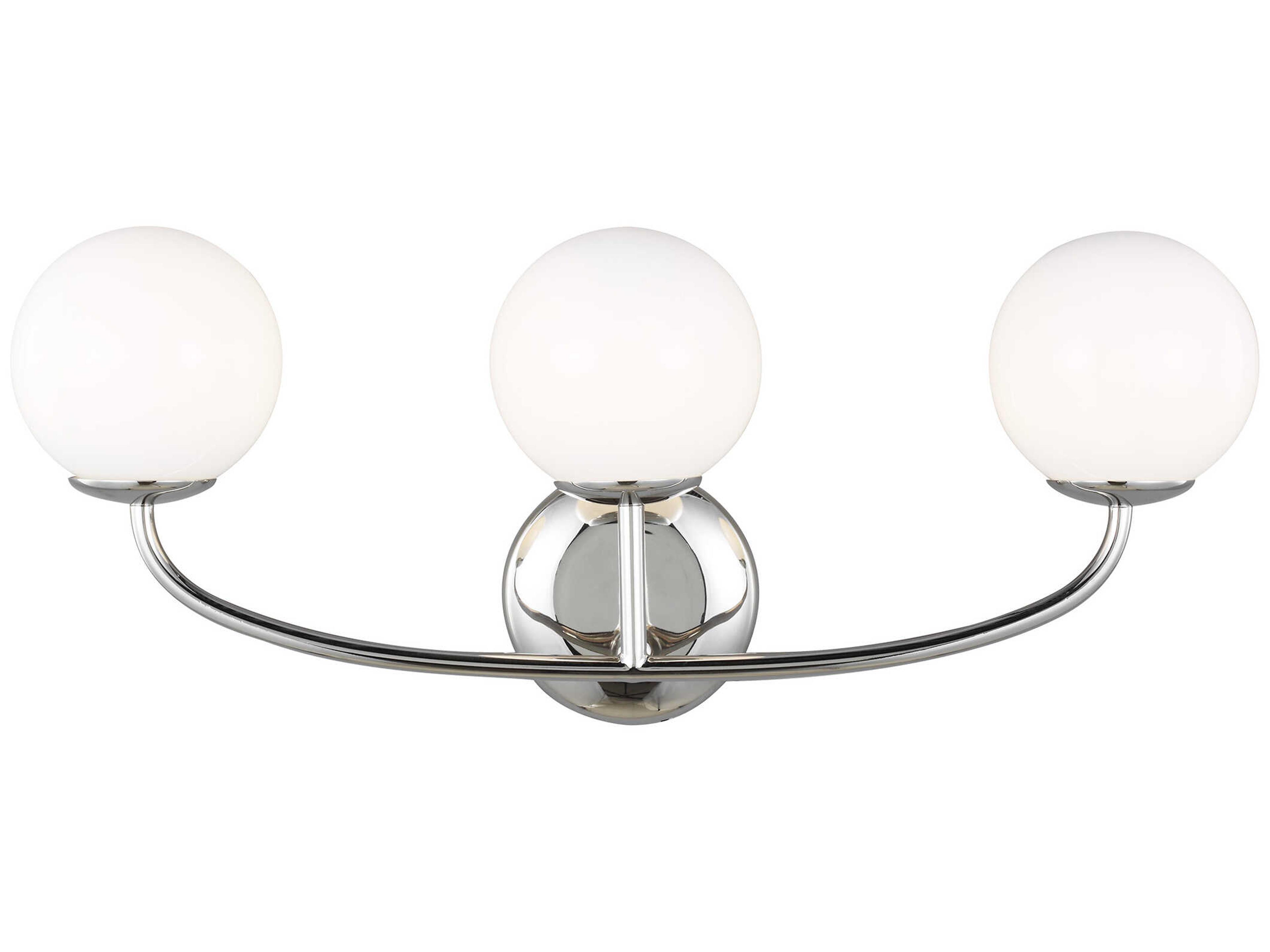 Visual Comfort Studio Galassia 3-Light Polished Nickel Vanity Light