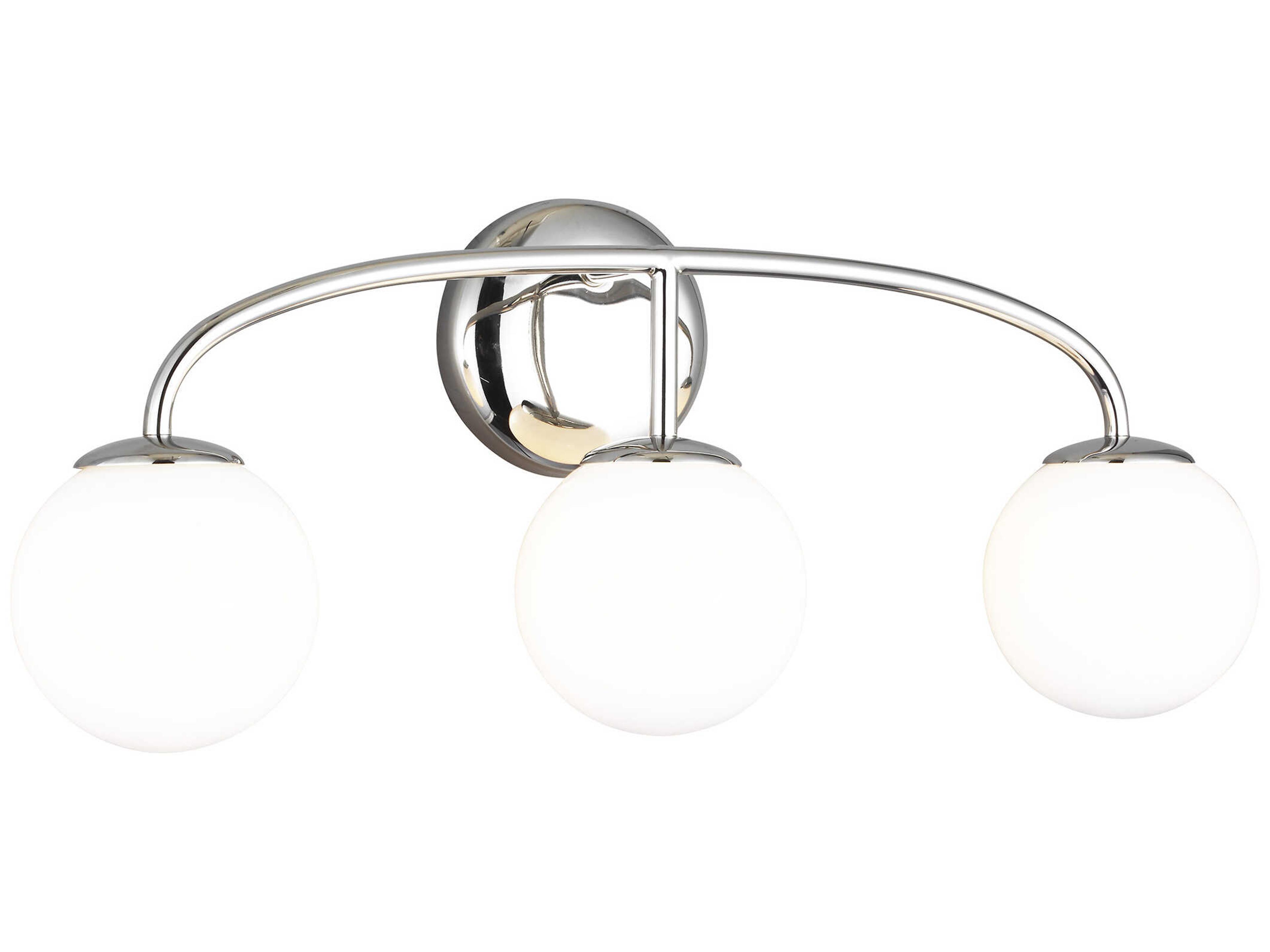 Visual Comfort Studio Galassia 3-Light Polished Nickel Vanity Light