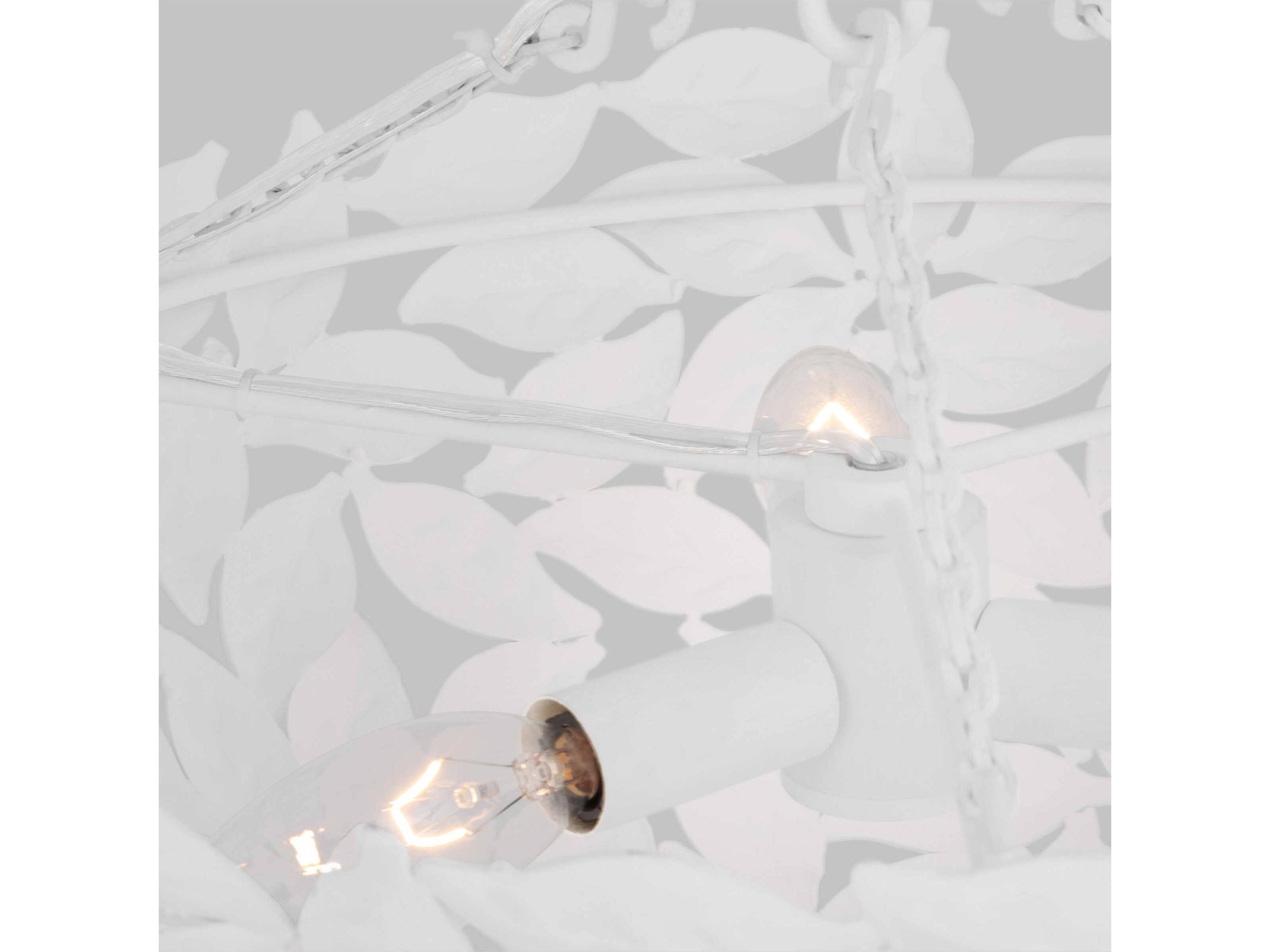 Visual Comfort Studio Kelan 3-Light Textured White Bowl Semi Flush Mount