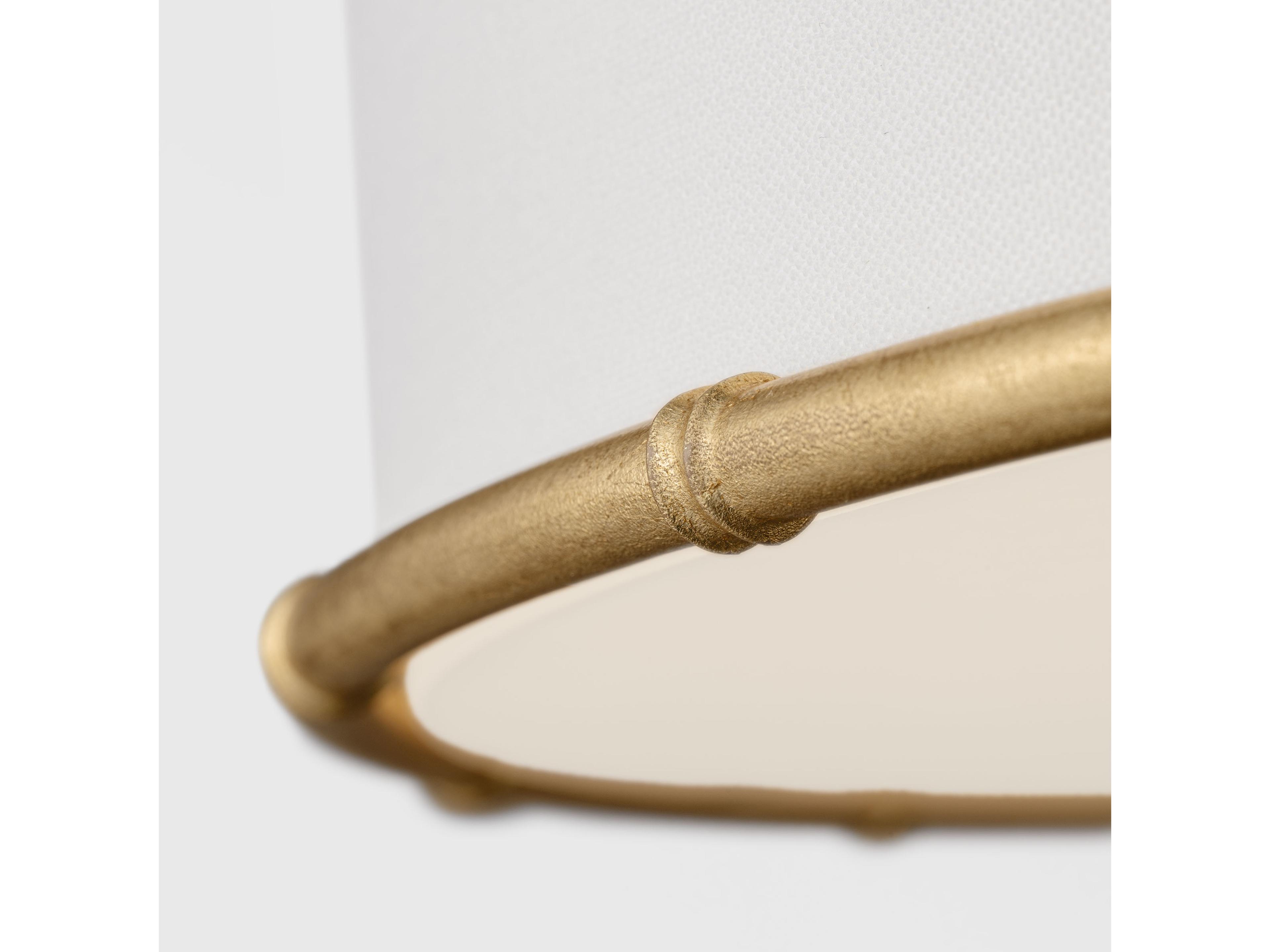 Visual Comfort Studio Aldric 2-Light Gild Gold Drum Flush Mount