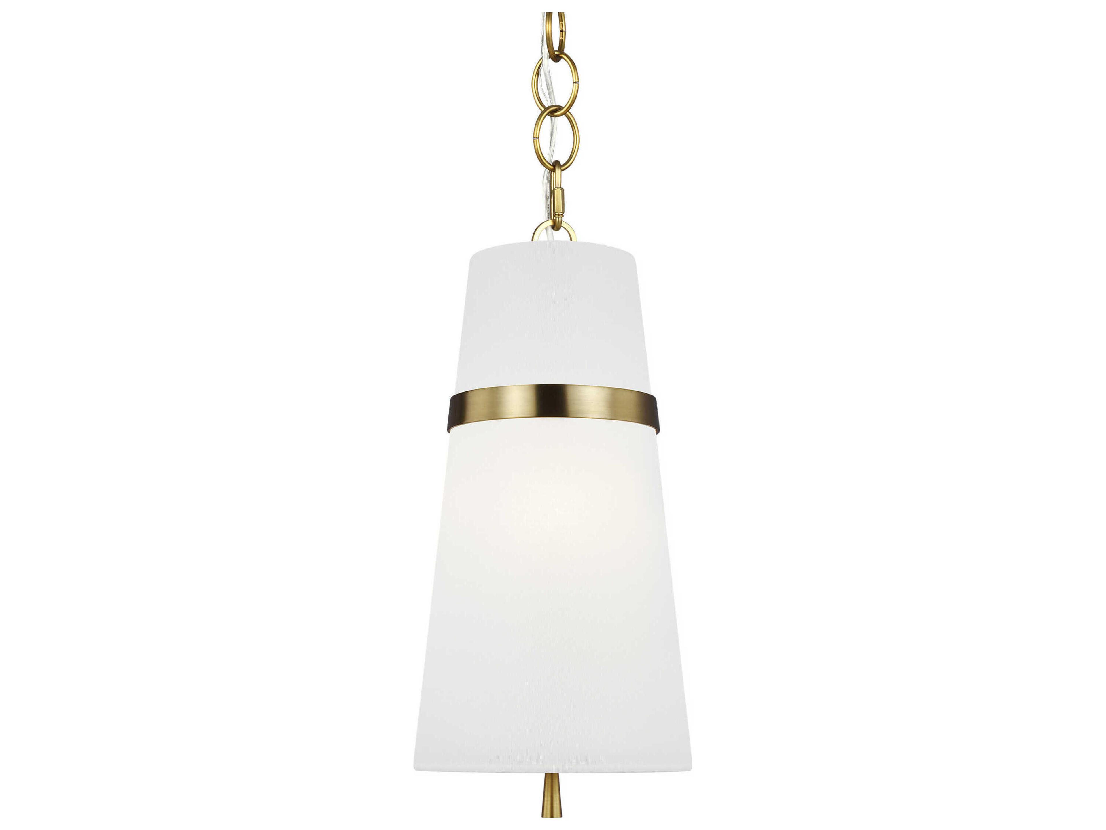 Visual Comfort Studio Cordtlandt 1-Light Burnished Brass Mini Pendant