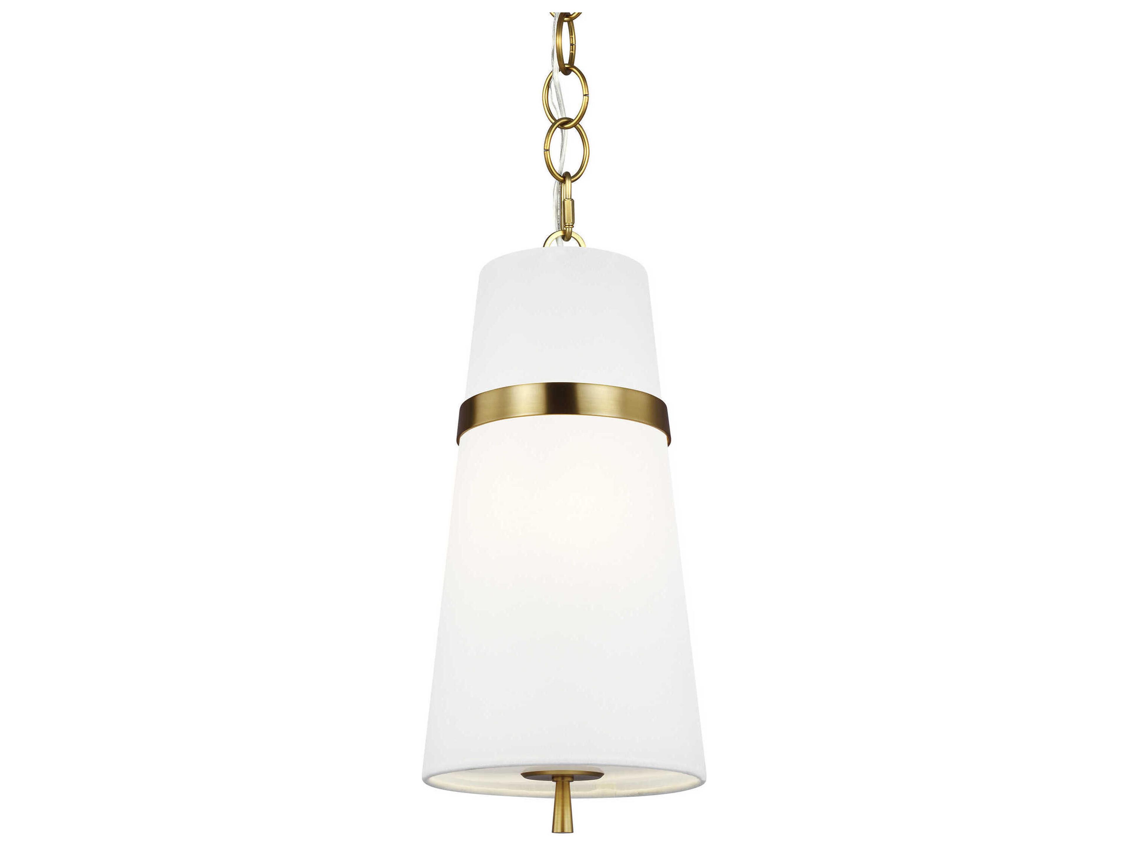 Visual Comfort Studio Cordtlandt 1-Light Burnished Brass Mini Pendant