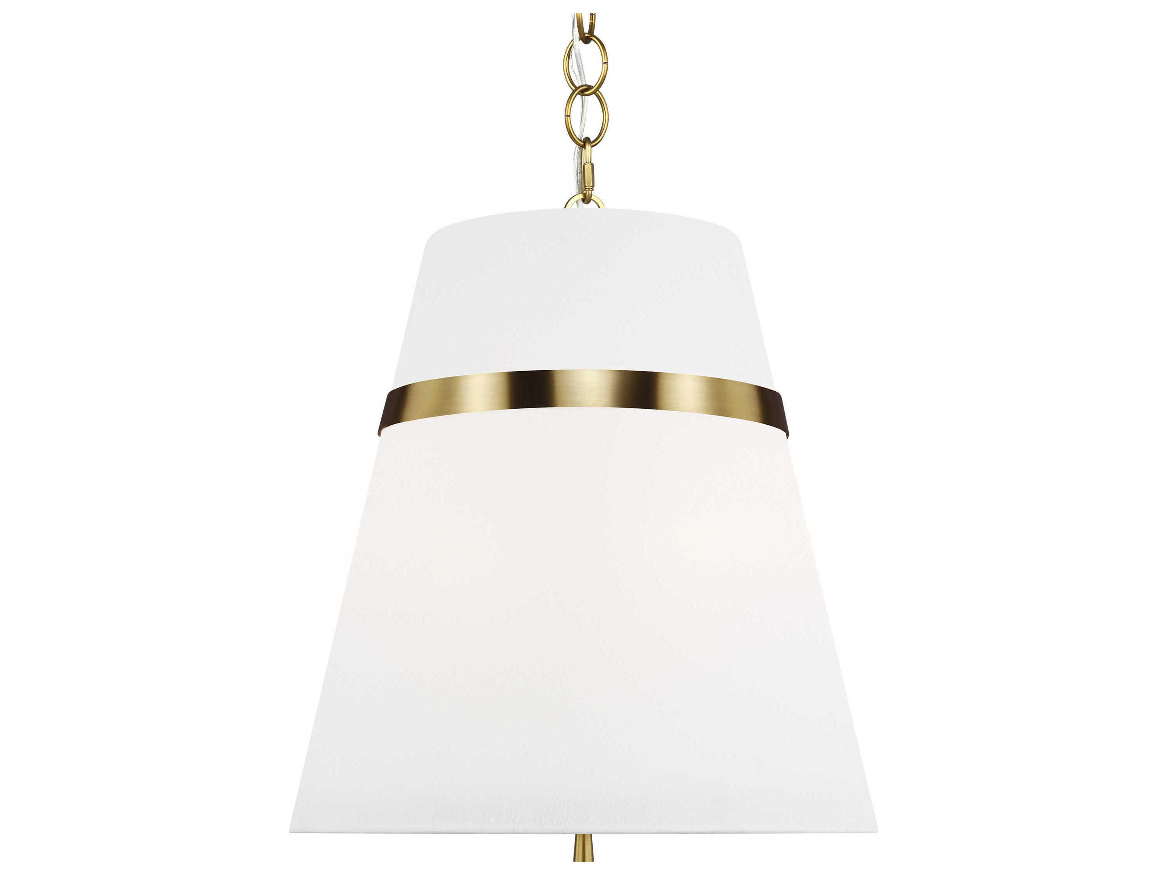 Visual Comfort Studio Cordtlandt 3-Light Burnished Brass Pendant