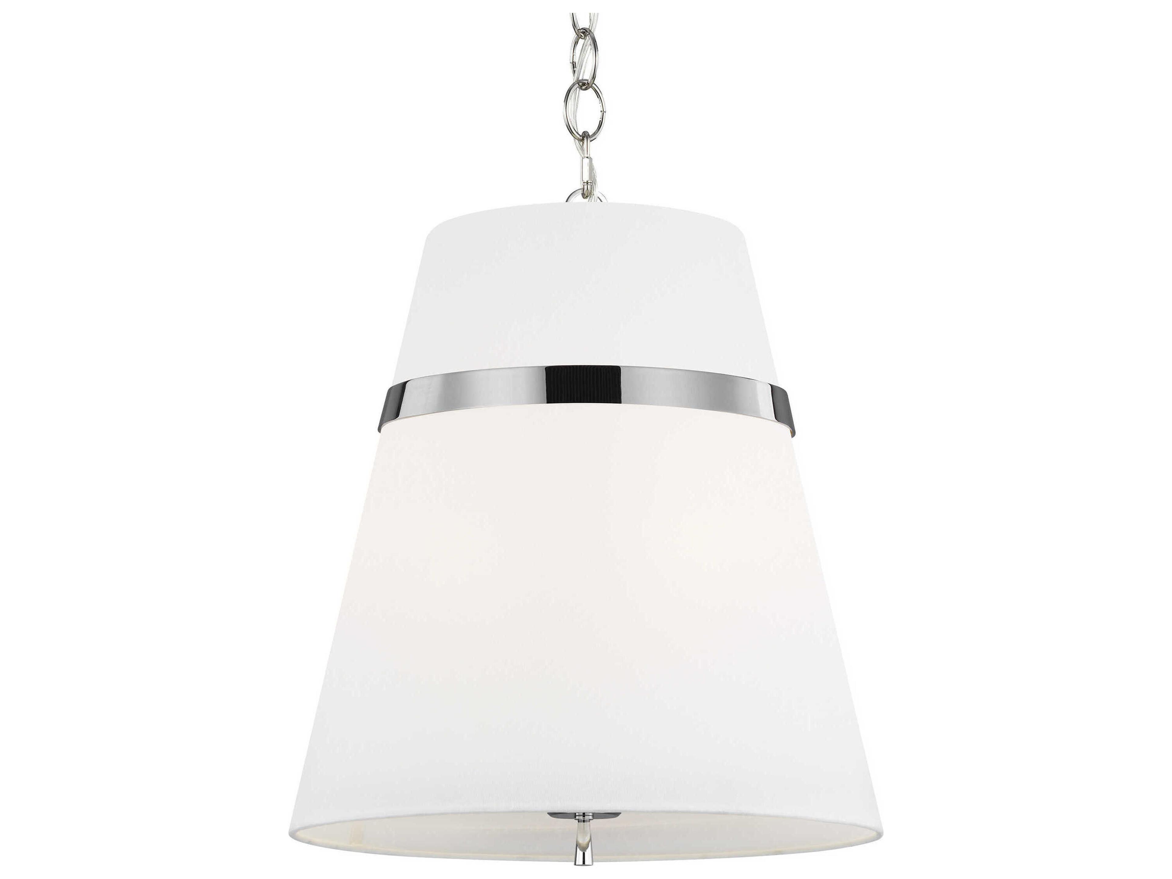 Visual Comfort Studio Cordtlandt 3-Light Polished Nickel Pendant