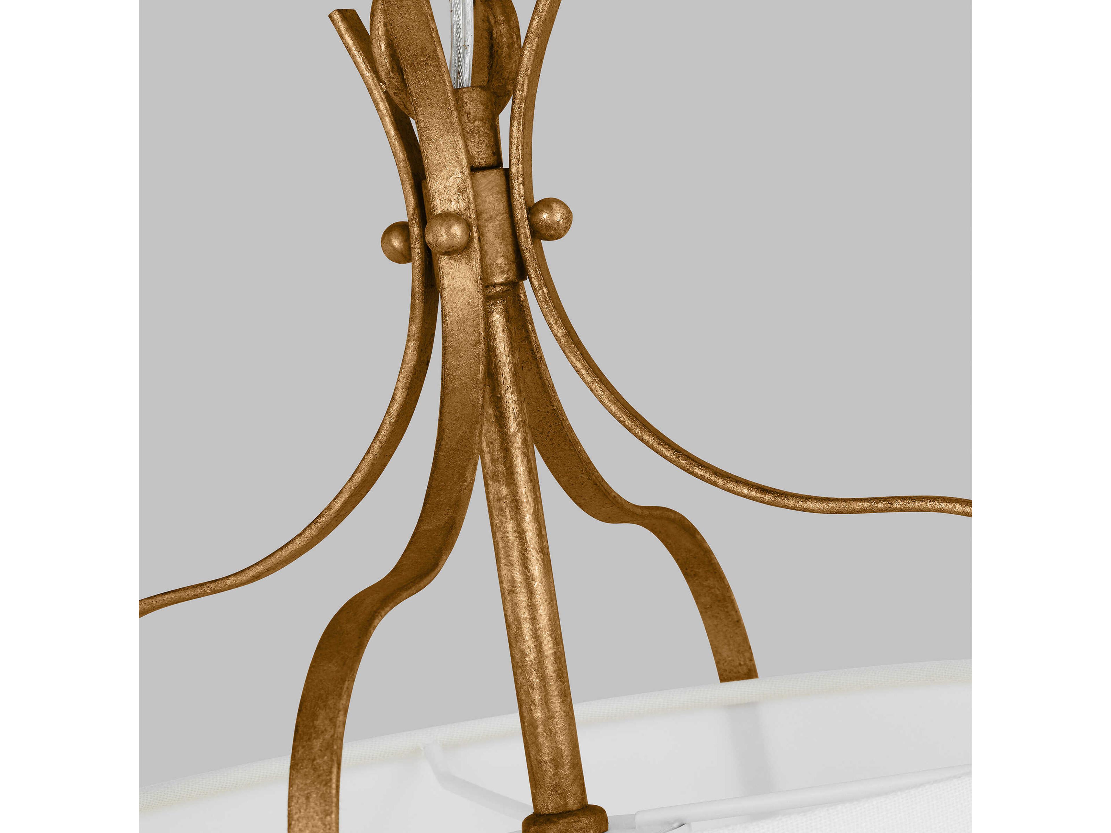 Visual Comfort Studio Leander 1-Light Antique Gild Gold Lantern Pendant