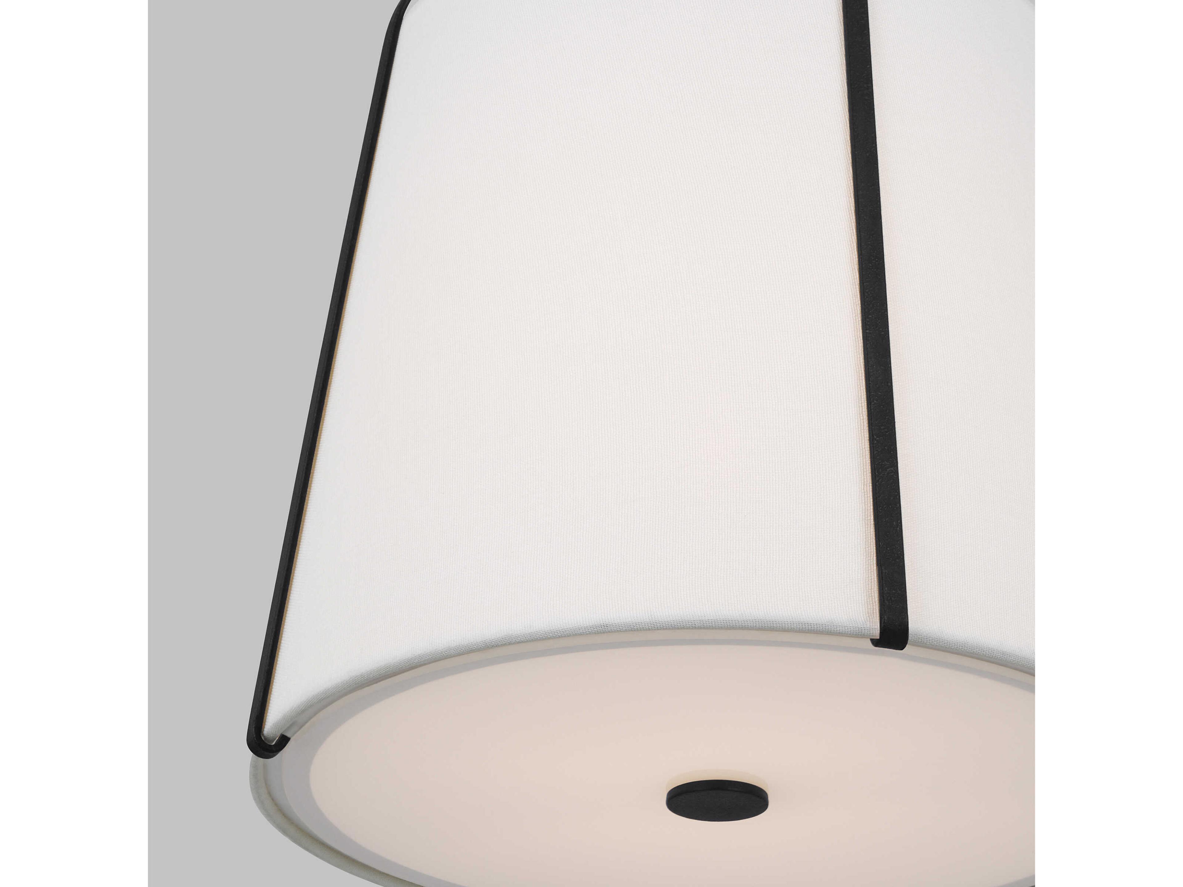 Visual Comfort Studio Leander 1-Light Smith Steel Black Lantern Pendant