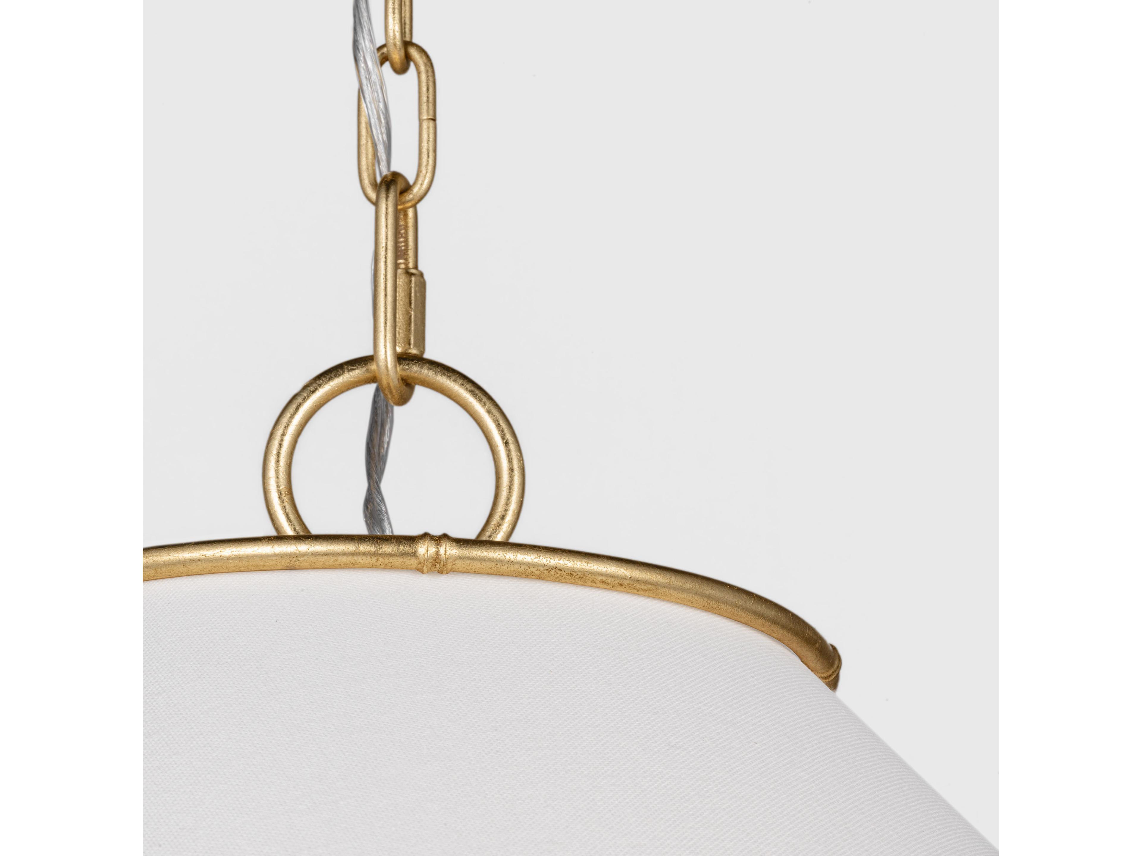 Visual Comfort Studio Aldric 3-Light Gild Gold Pendant