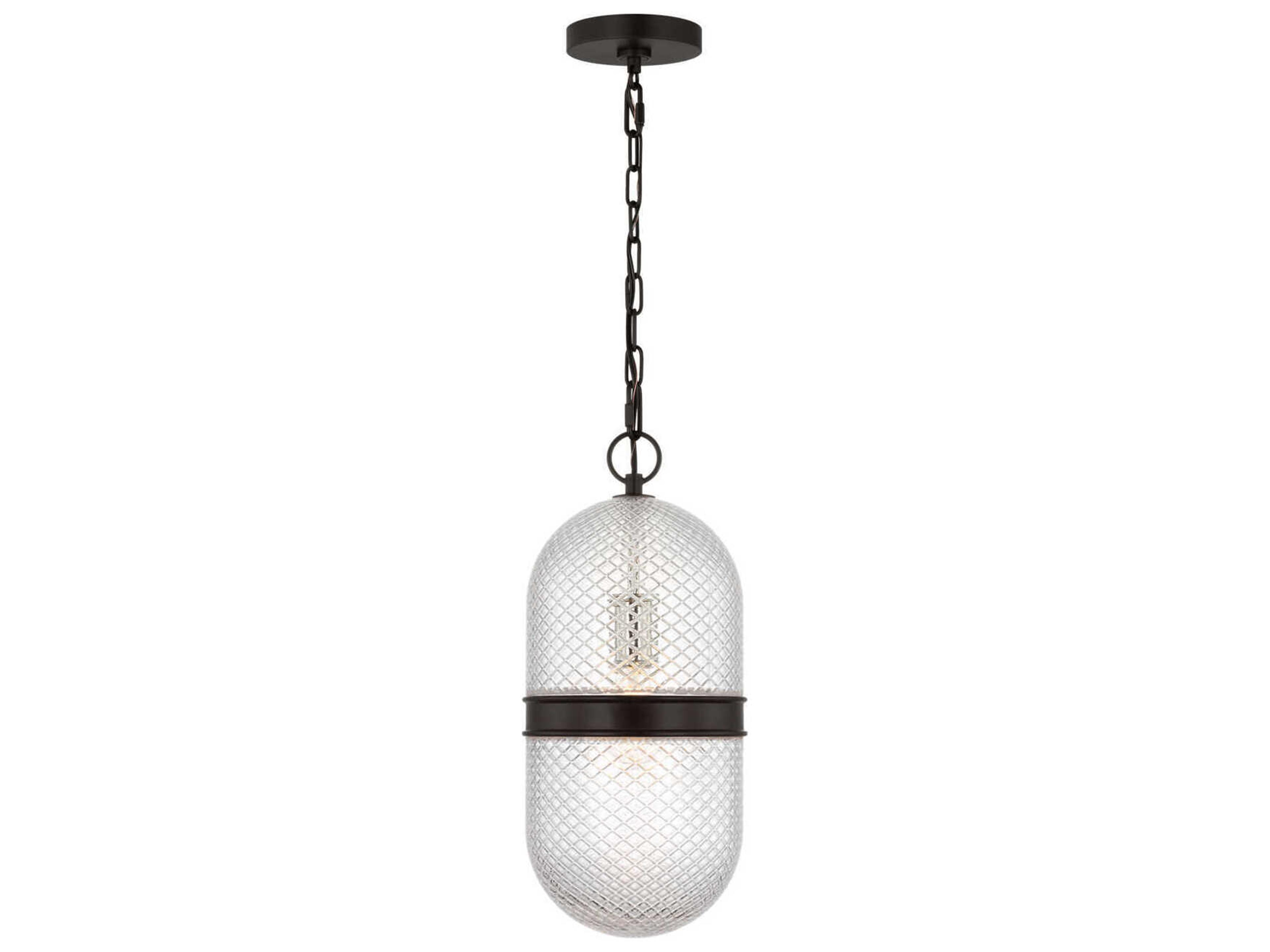 Lucinda 1-Light Aged Iron Black Mini Pendant