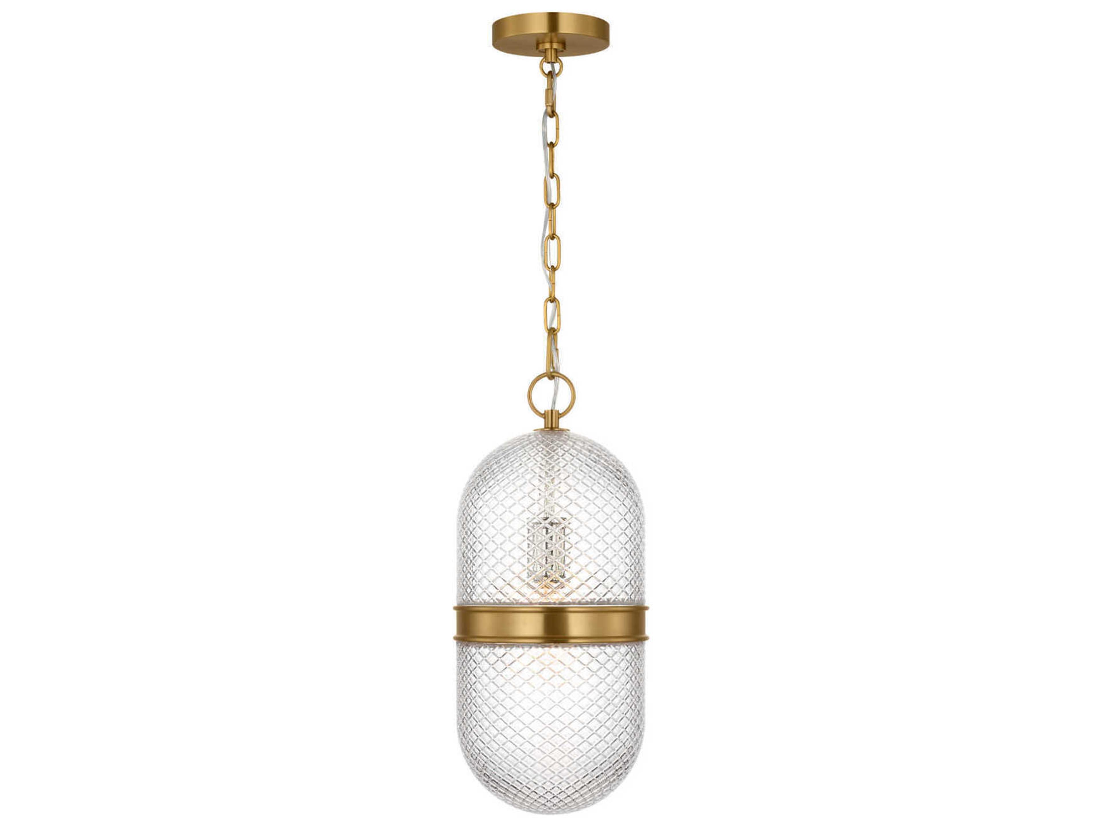 Lucinda 1-Light Burnished Brass Mini Pendant