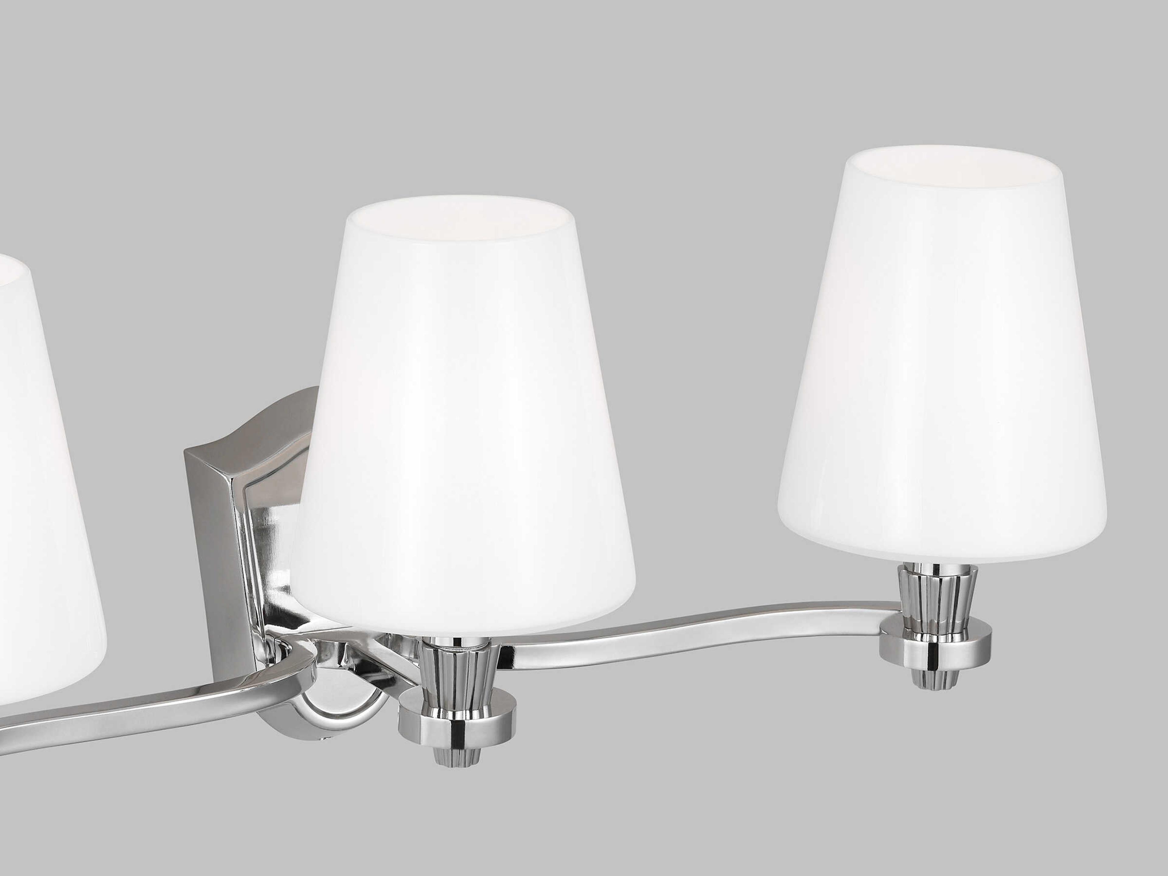 Visual Comfort Studio Paisley 3-Light Polished Nickel Vanity Light