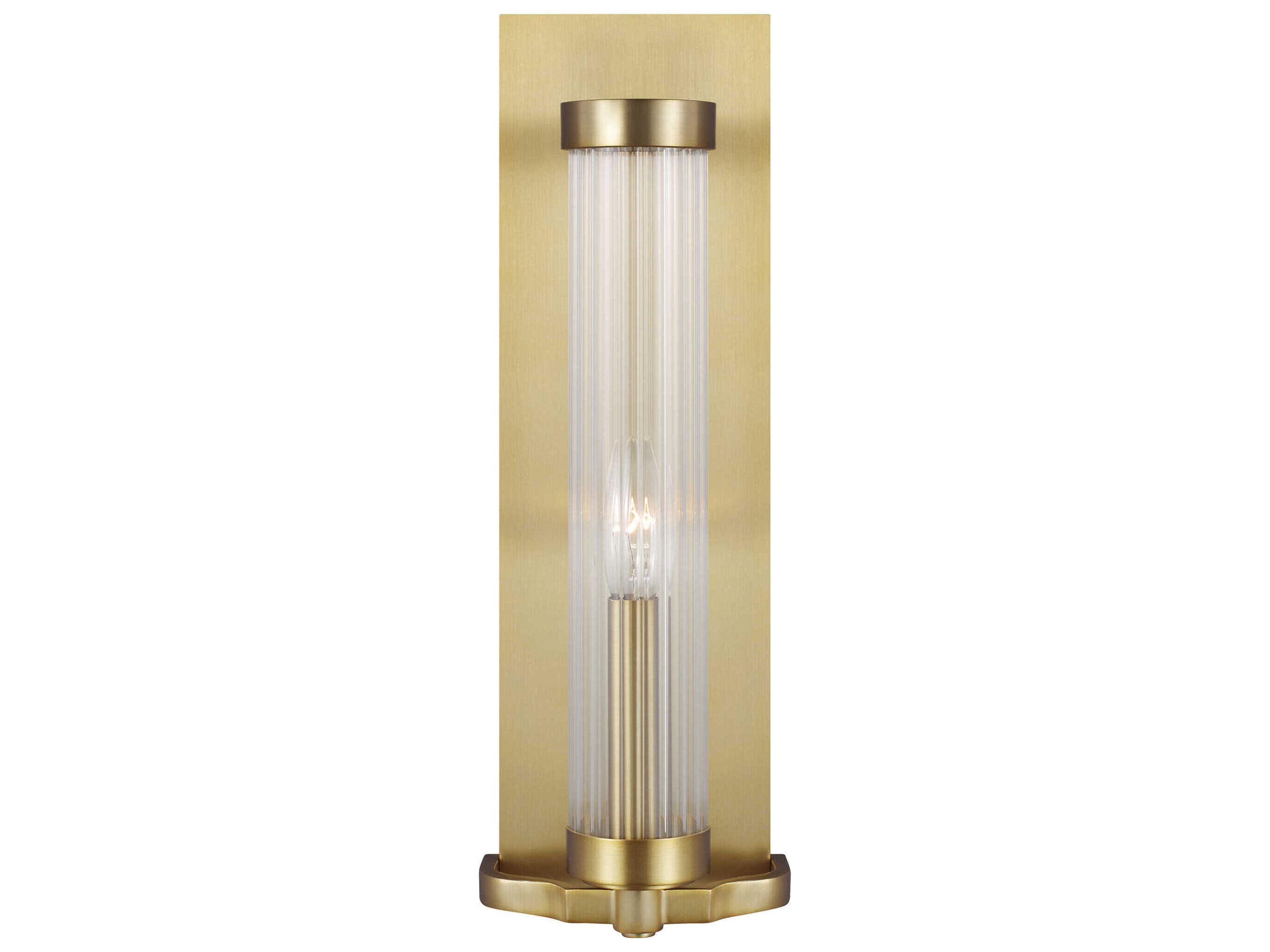 Visual Comfort Studio Demi 1-Light Burnished Brass Wall Sconce