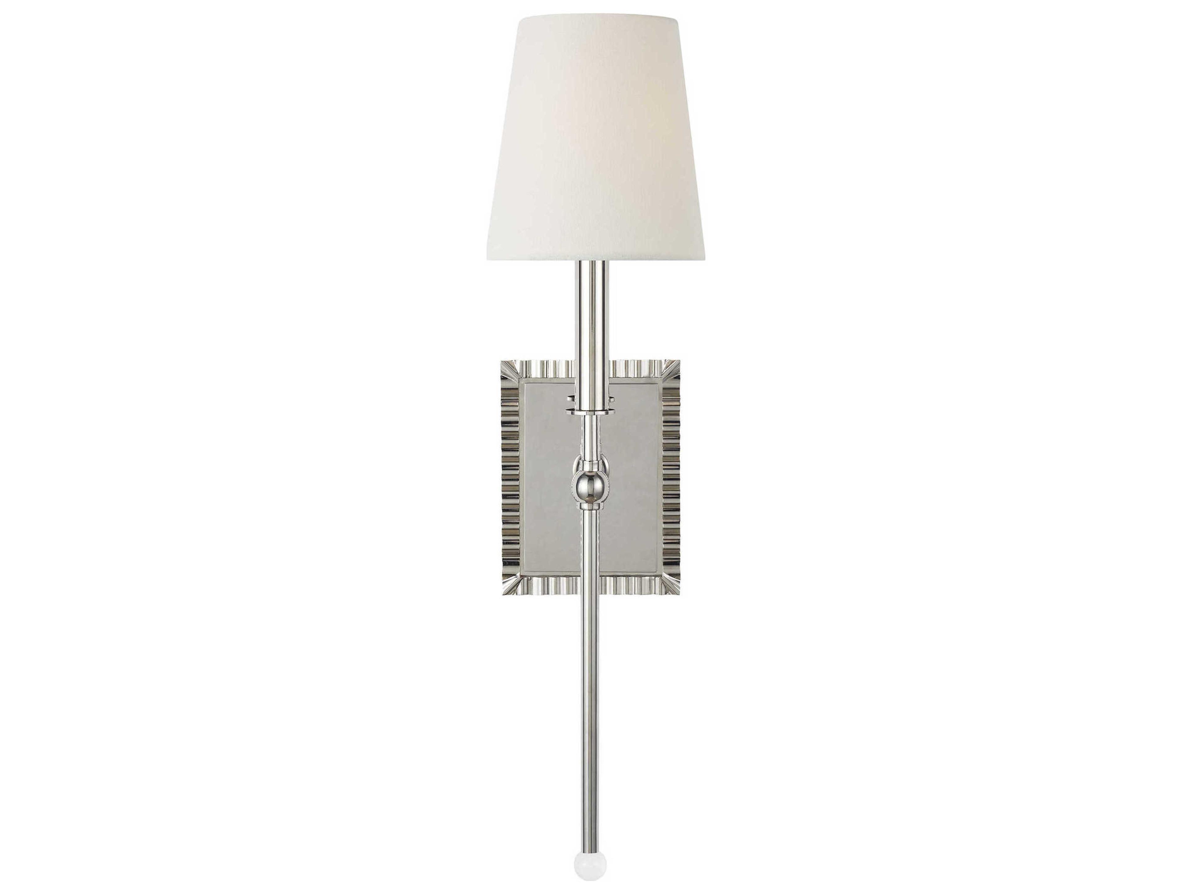 Visual Comfort Studio Baxley 1-Light Polished Nickel Wall Sconce